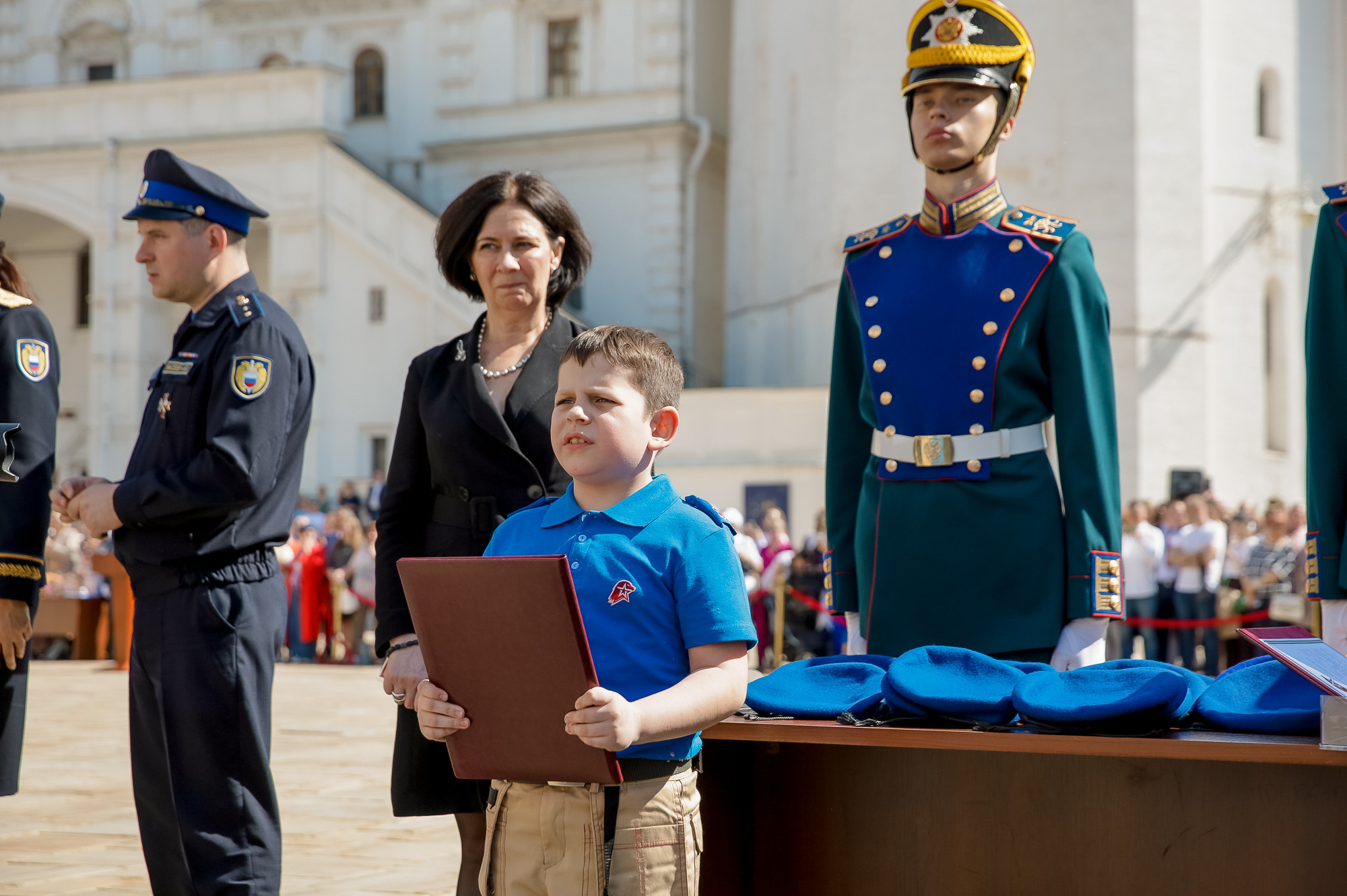 Присяга юнармейцев на Соборной площади Кремля. Фотограф в Москве Ольга Колесникова