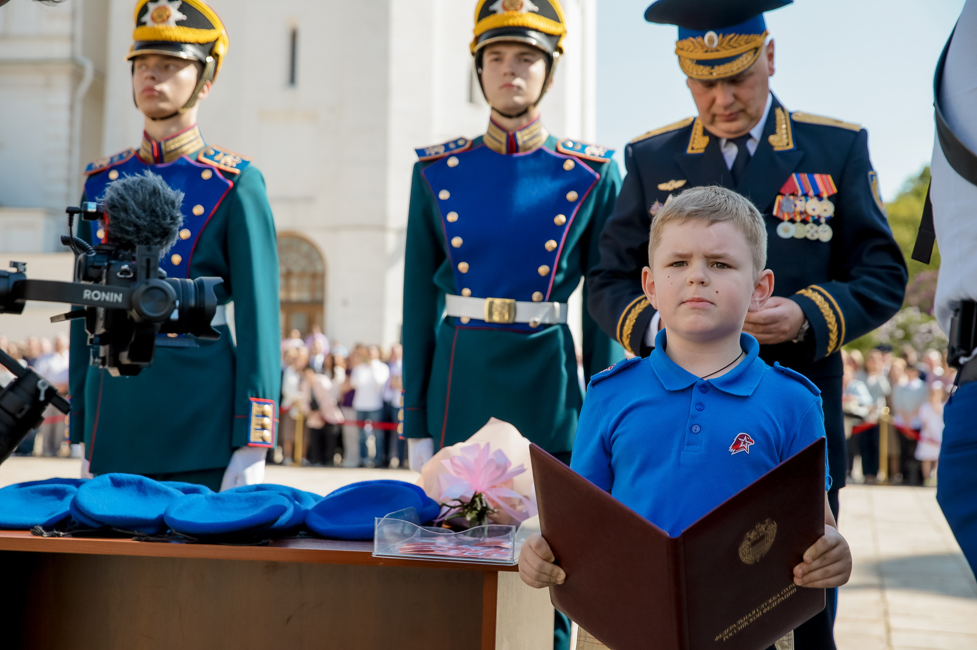 Присяга юнармейцев на Соборной площади Кремля. Фотограф в Москве Ольга Колесникова