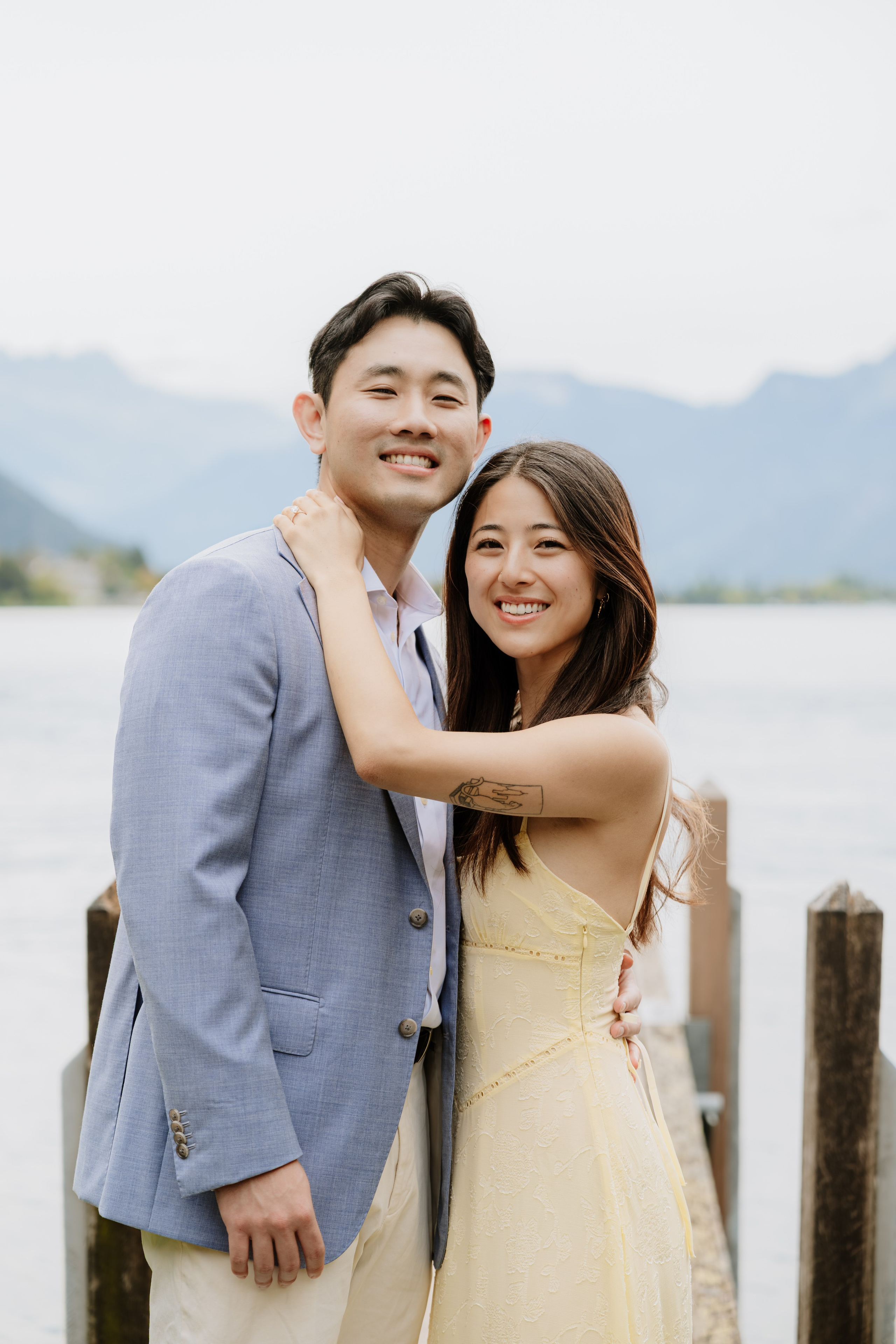 Kristi & Andy | Proposal Montreux. Professional Wedding Photographer Geneva & Romande Switzerland | Tanya Creator