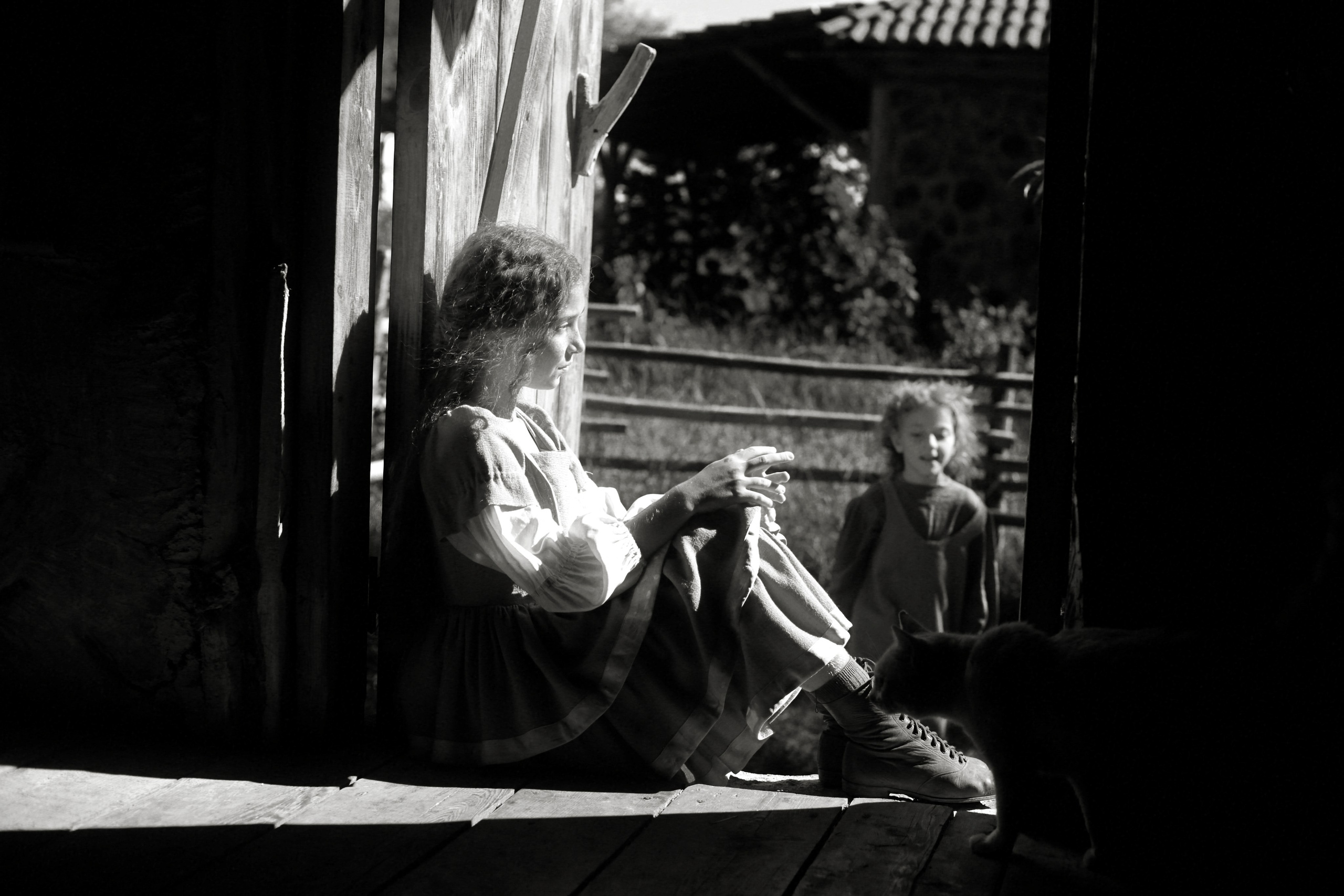 Кинематографическая съемка. Старик и дети. Ekaterina Beridze