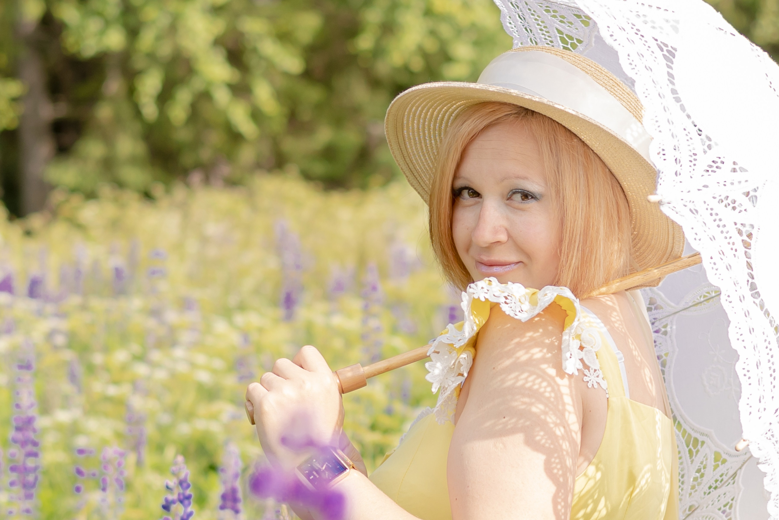 Фотосъемка в люпинах