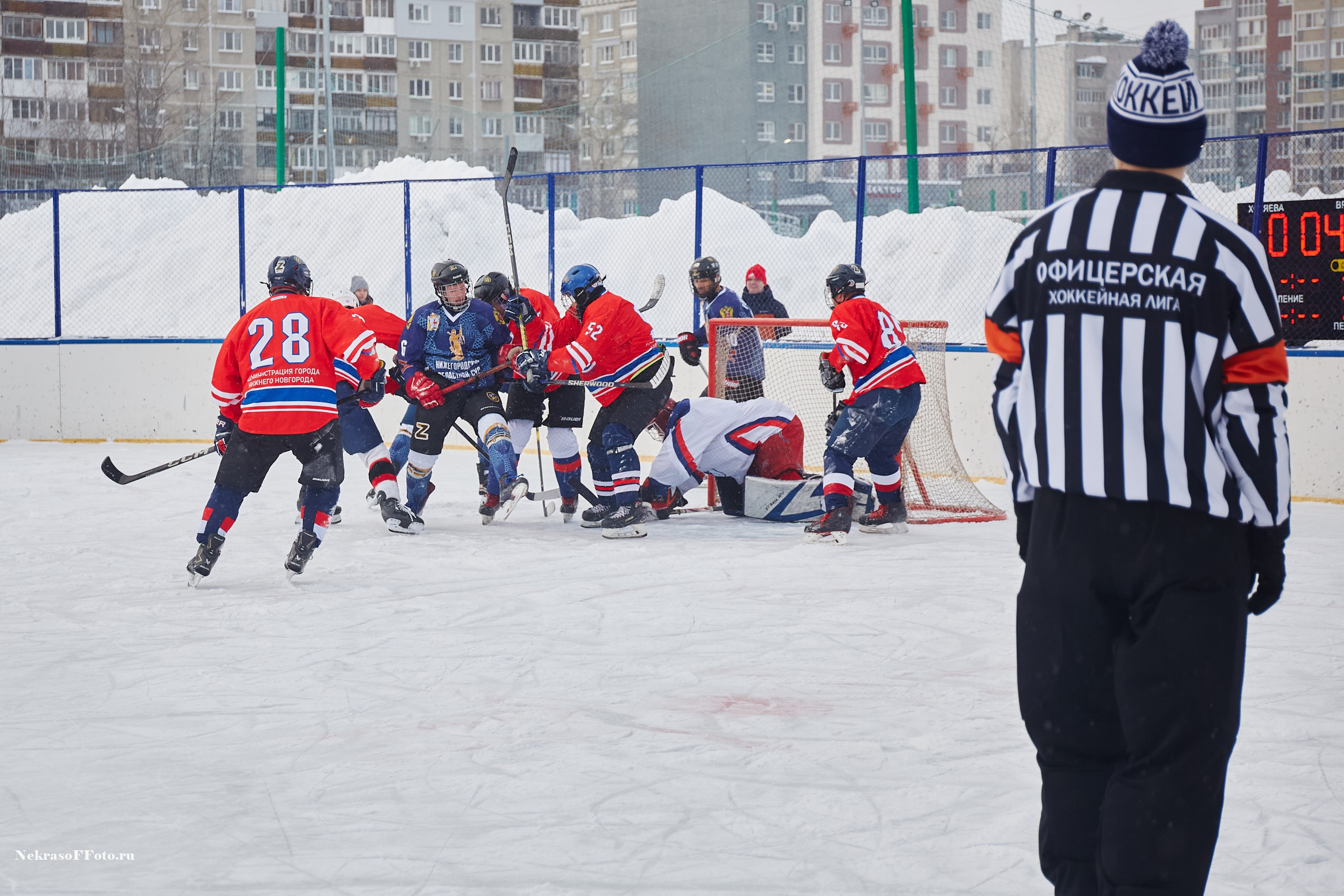 Турнир по хоккею «Русская классика» в рамках Офицерской хоккейной лиги. Спортивный фотограф Некрасов Денис