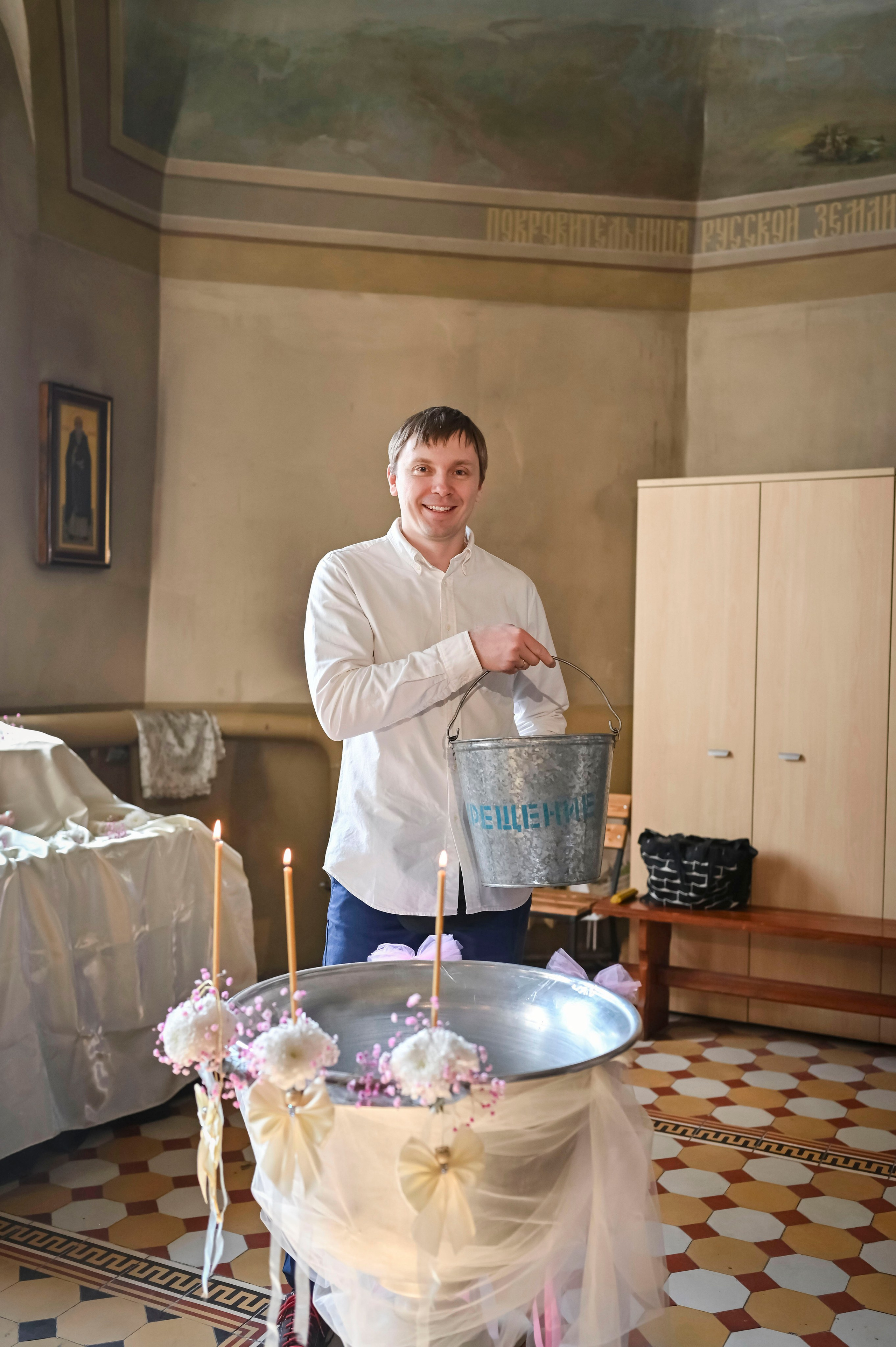 Крещение Эмилии. Семейный фотограф в г. Воскресенск Наталия Молева