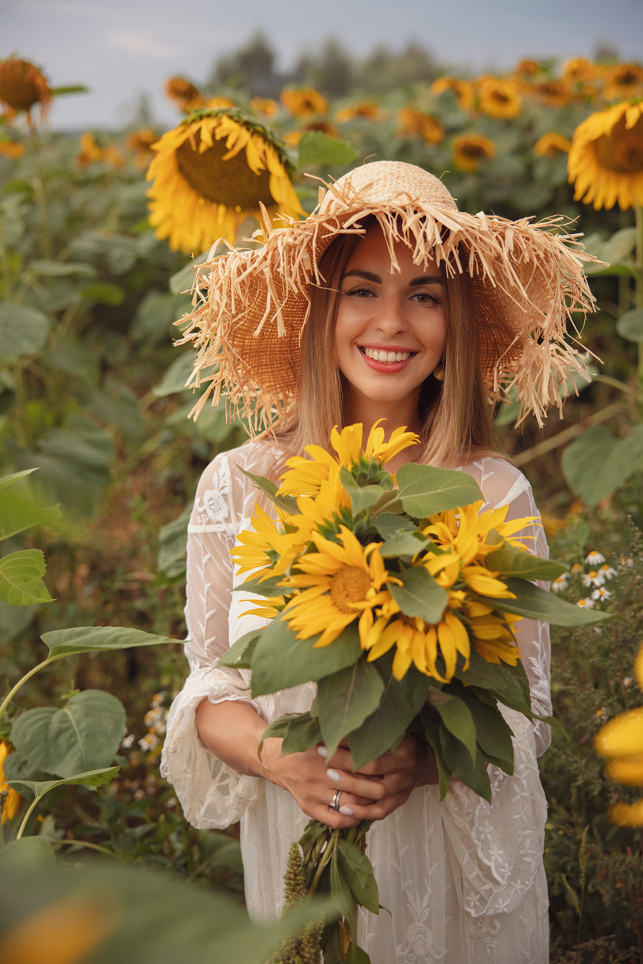 Семейная съемка в подсолнухах. Фотограф Ольга Бобб Нижний Новгород