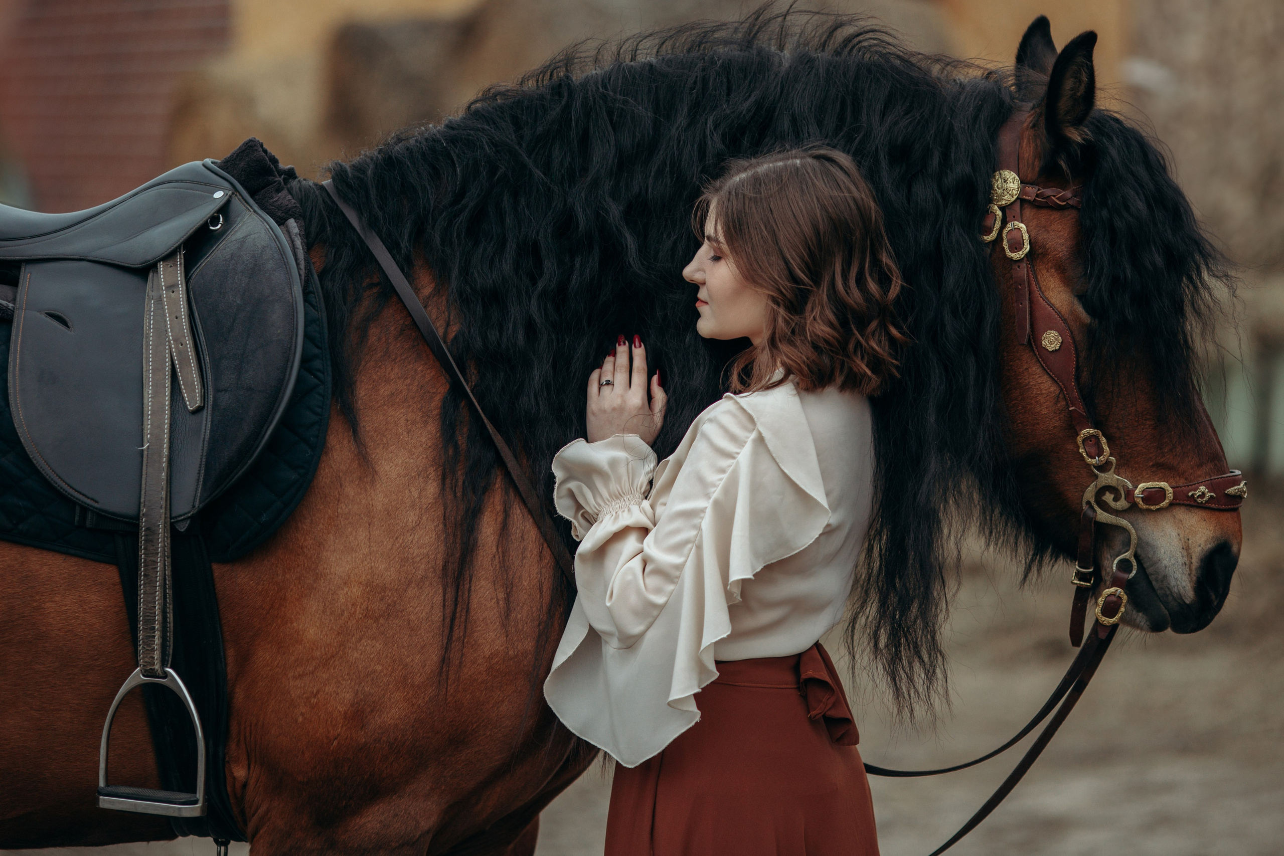 Евгения и Халветта. Анна Молчанова конный фотограф в Тюмени | фотосессии с лошадьми Тюмень
