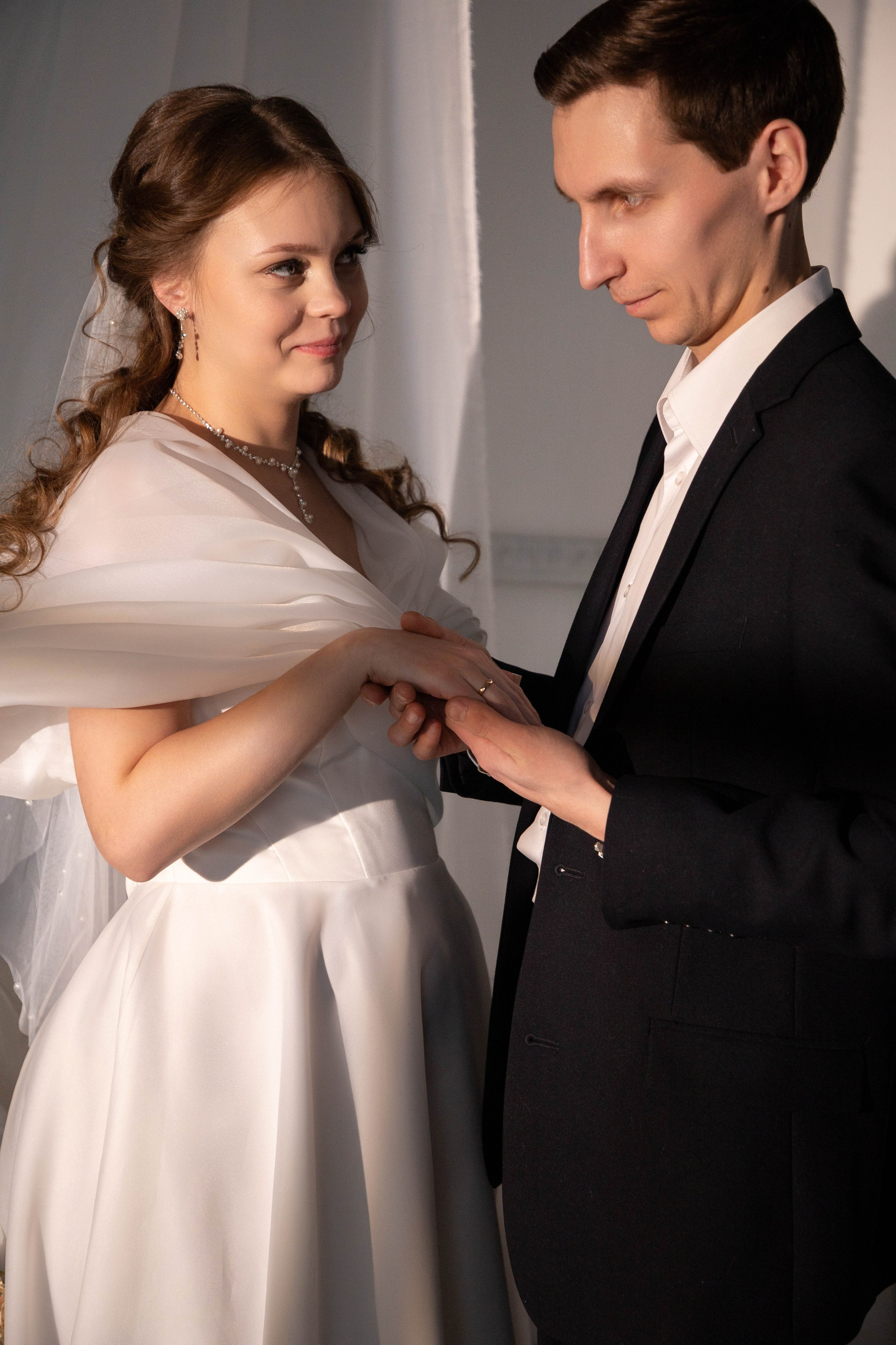 Свадебная фотосессия в студии. Фотограф Анастасия Тихонова