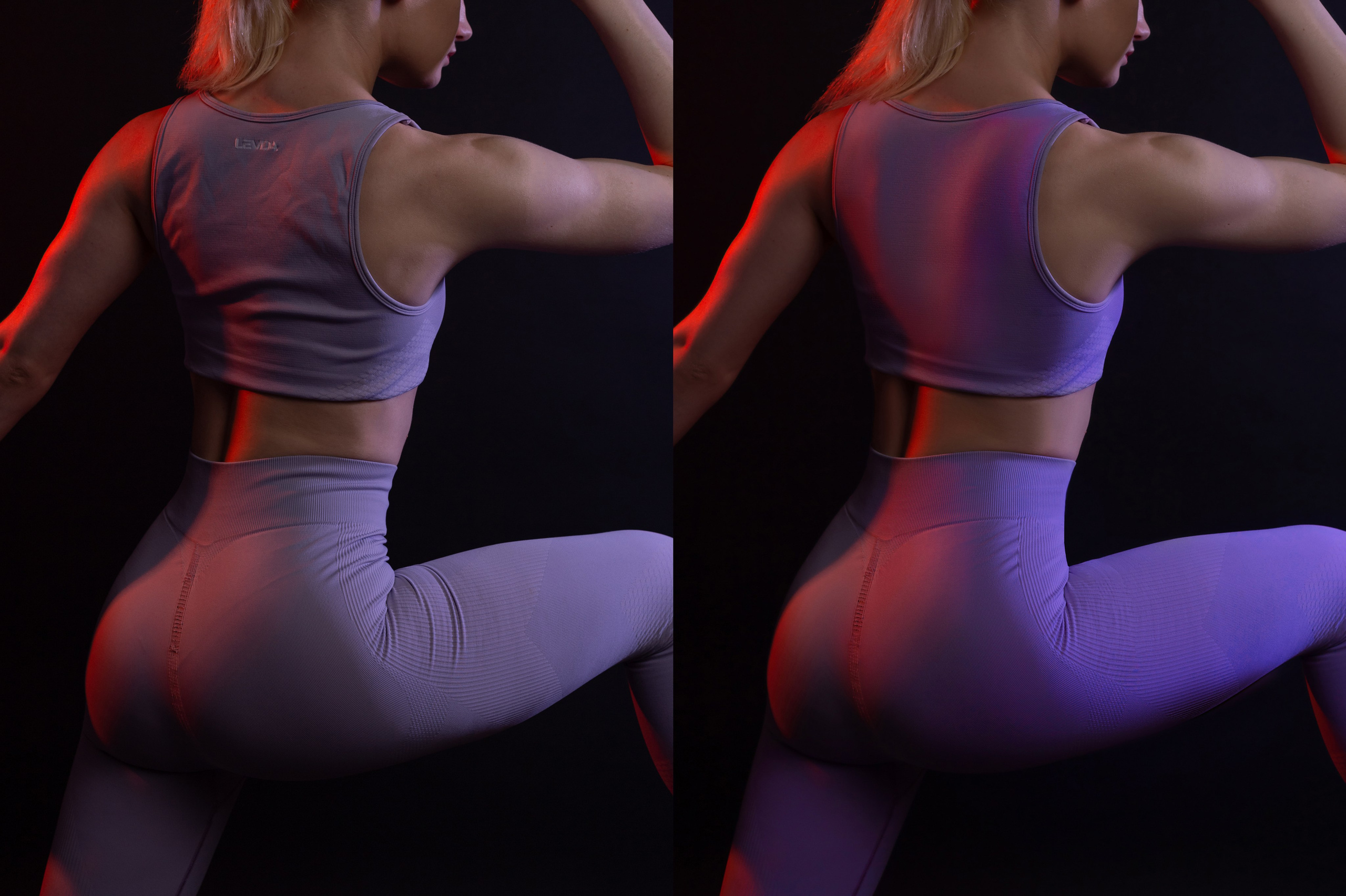 Для рекламы спортивной одежды и питания