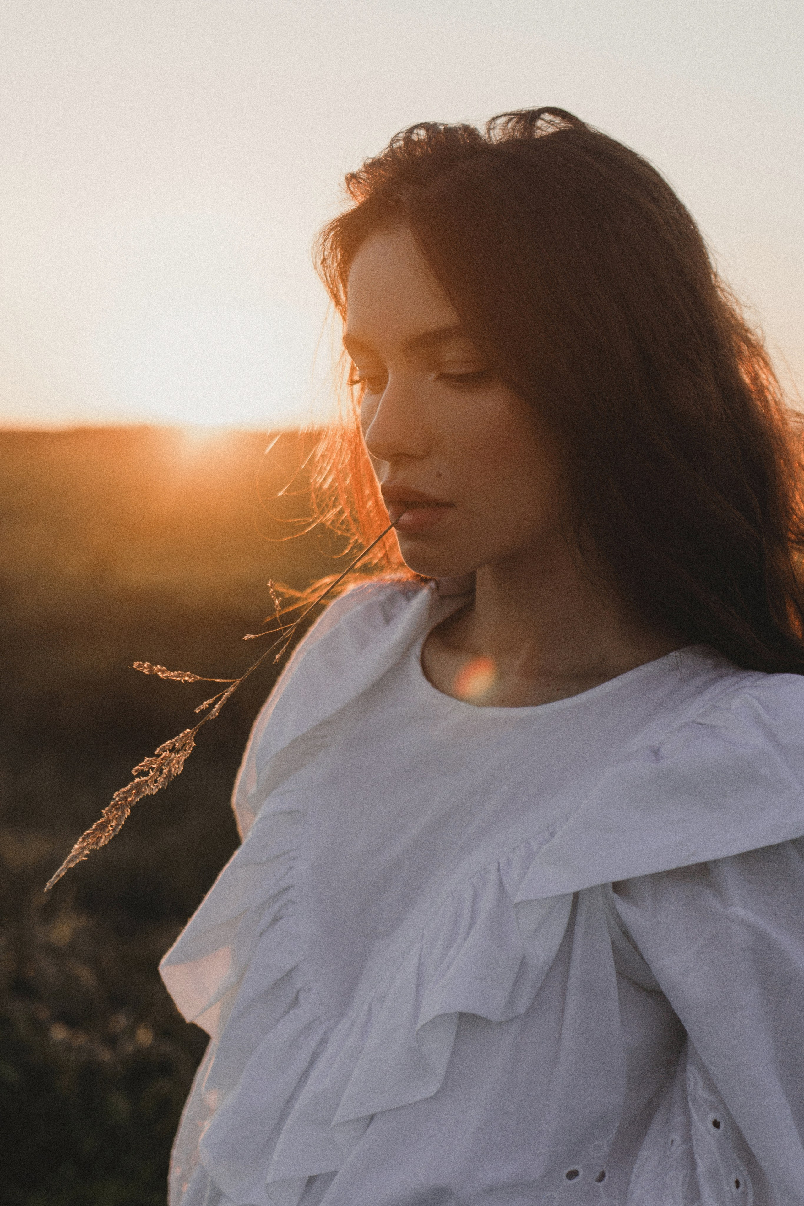 Фотосессия в поле на закате. Фотограф в Санкт-Петербурге Мария Алеканд