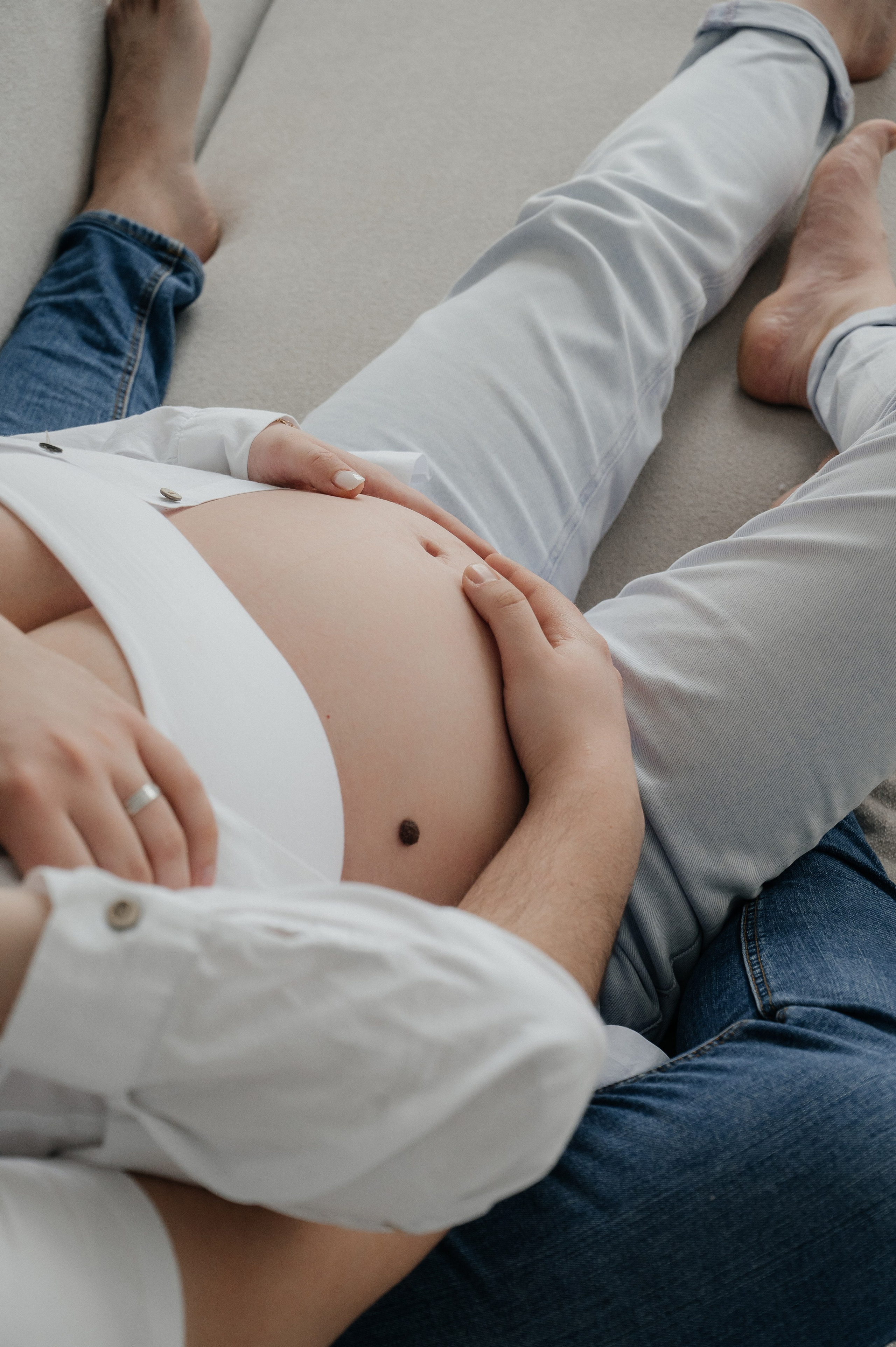 Оля и Никита в ожидании малыша. Фотограф Мария Строгонова