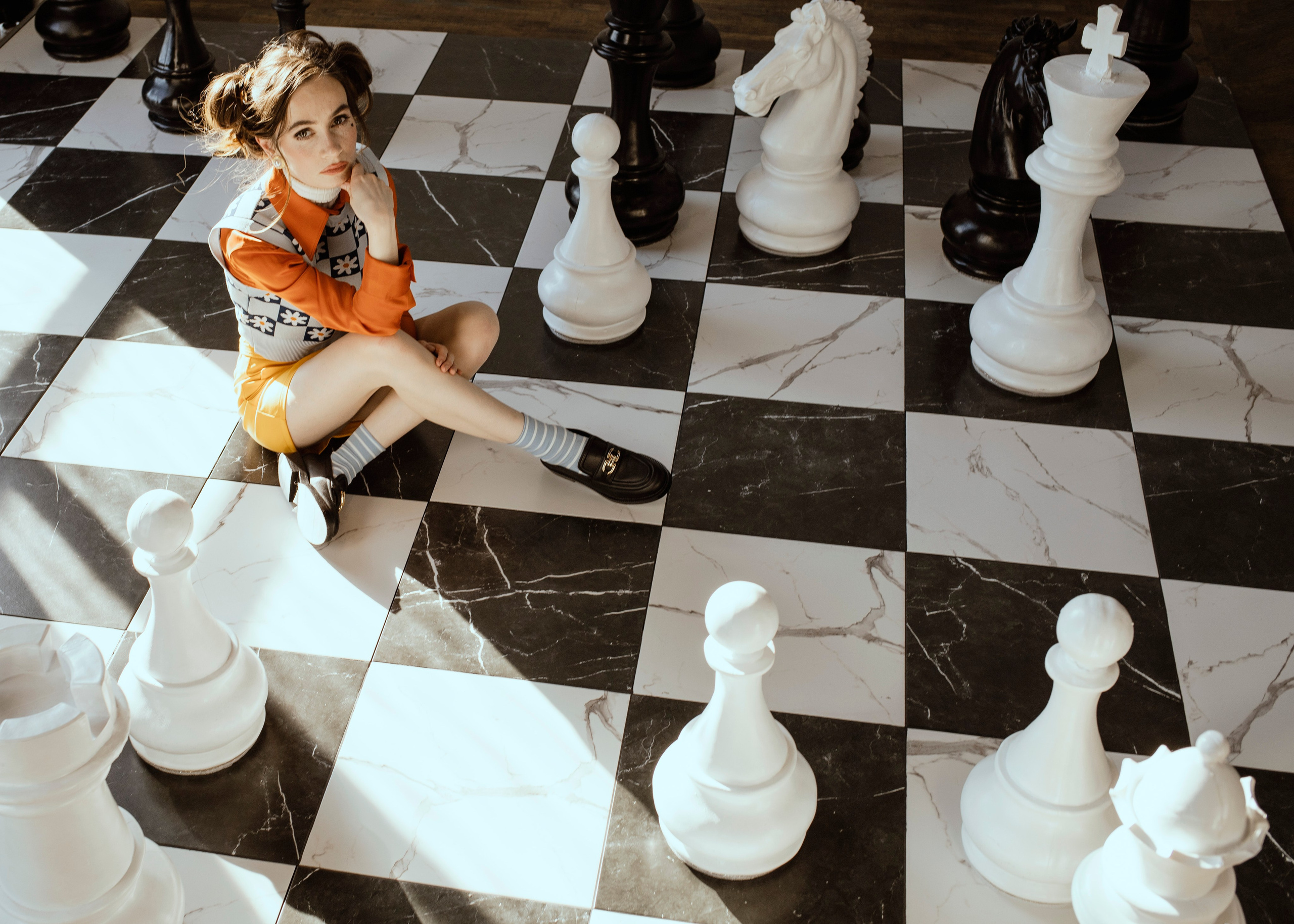 Настя. Ход королевы и разряд по шахматам. Фотограф Оля Соткова