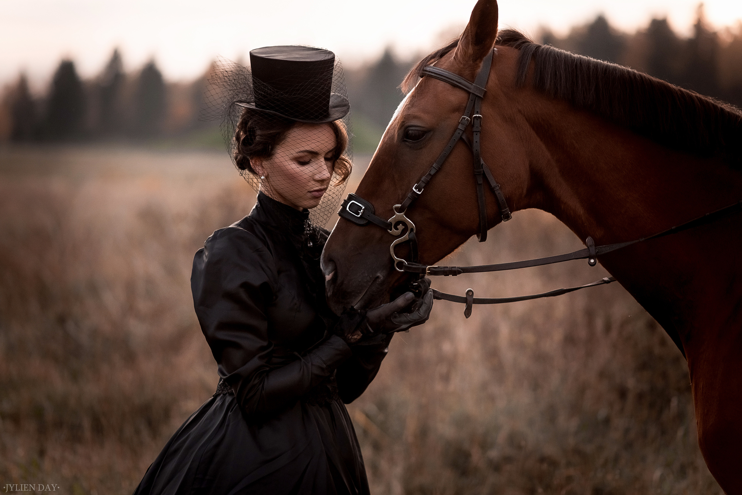 Фотосессия в викторианском стиле с лошадью. Юля Дэй • Фотограф, Санкт-Петербург