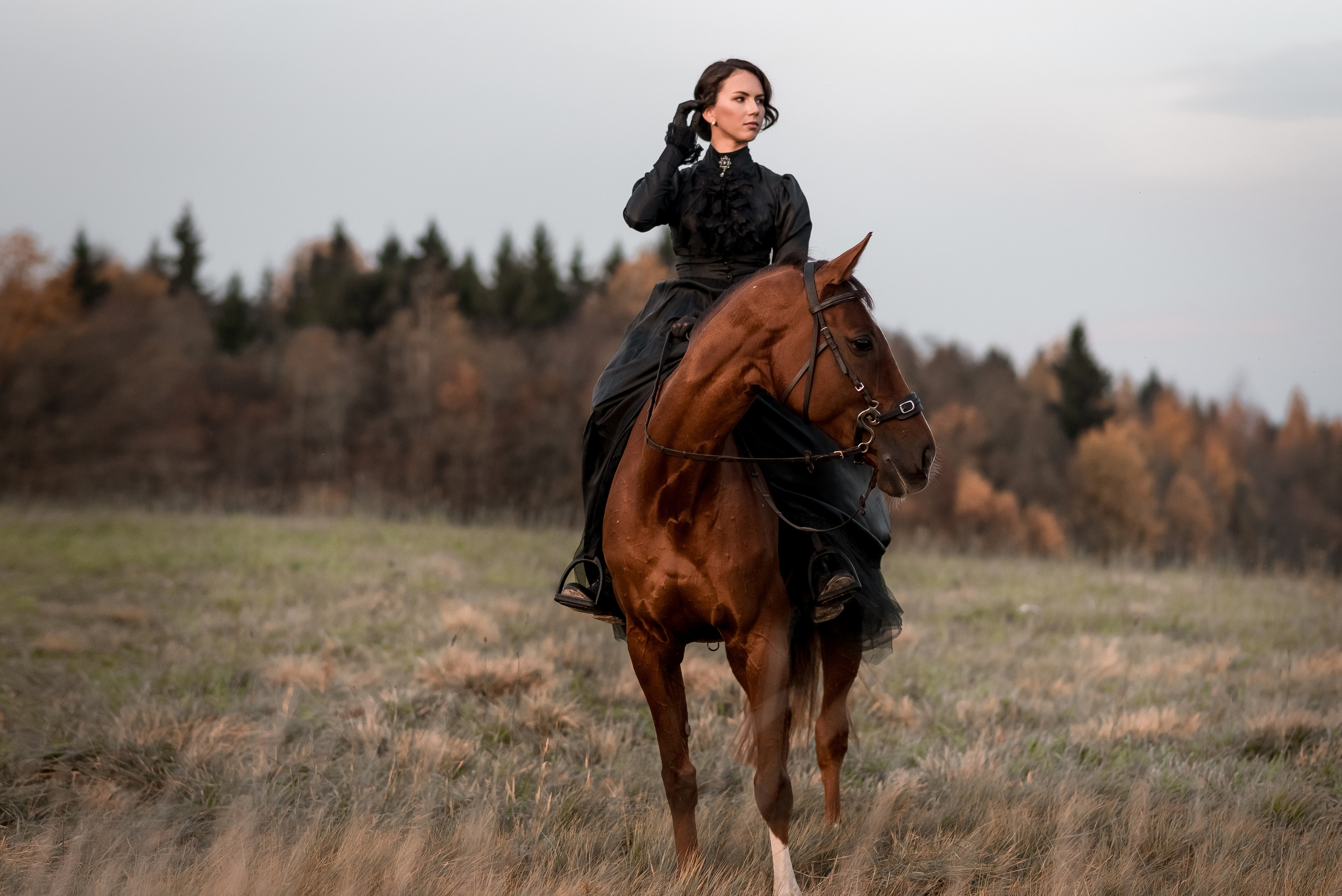 Фотосессия в викторианском стиле с лошадью. Юля Дэй • Фотограф, Санкт-Петербург