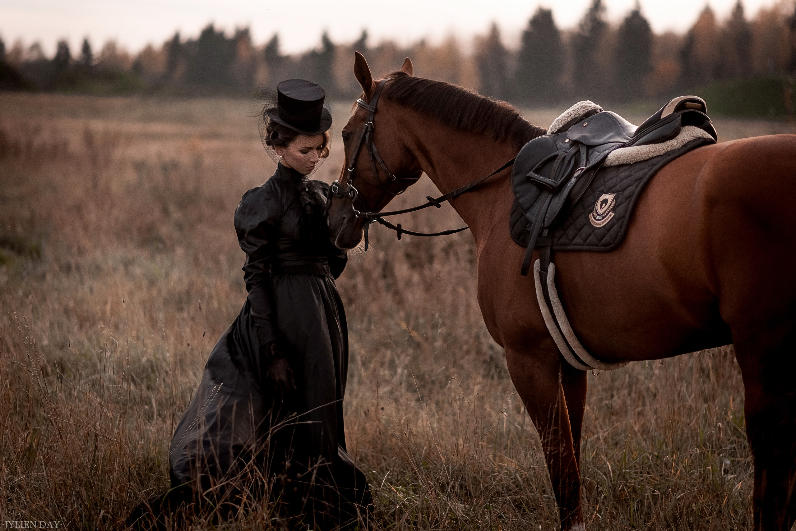 Фотосессия в викторианском стиле с лошадью. Юля Дэй • Фотограф, Санкт-Петербург