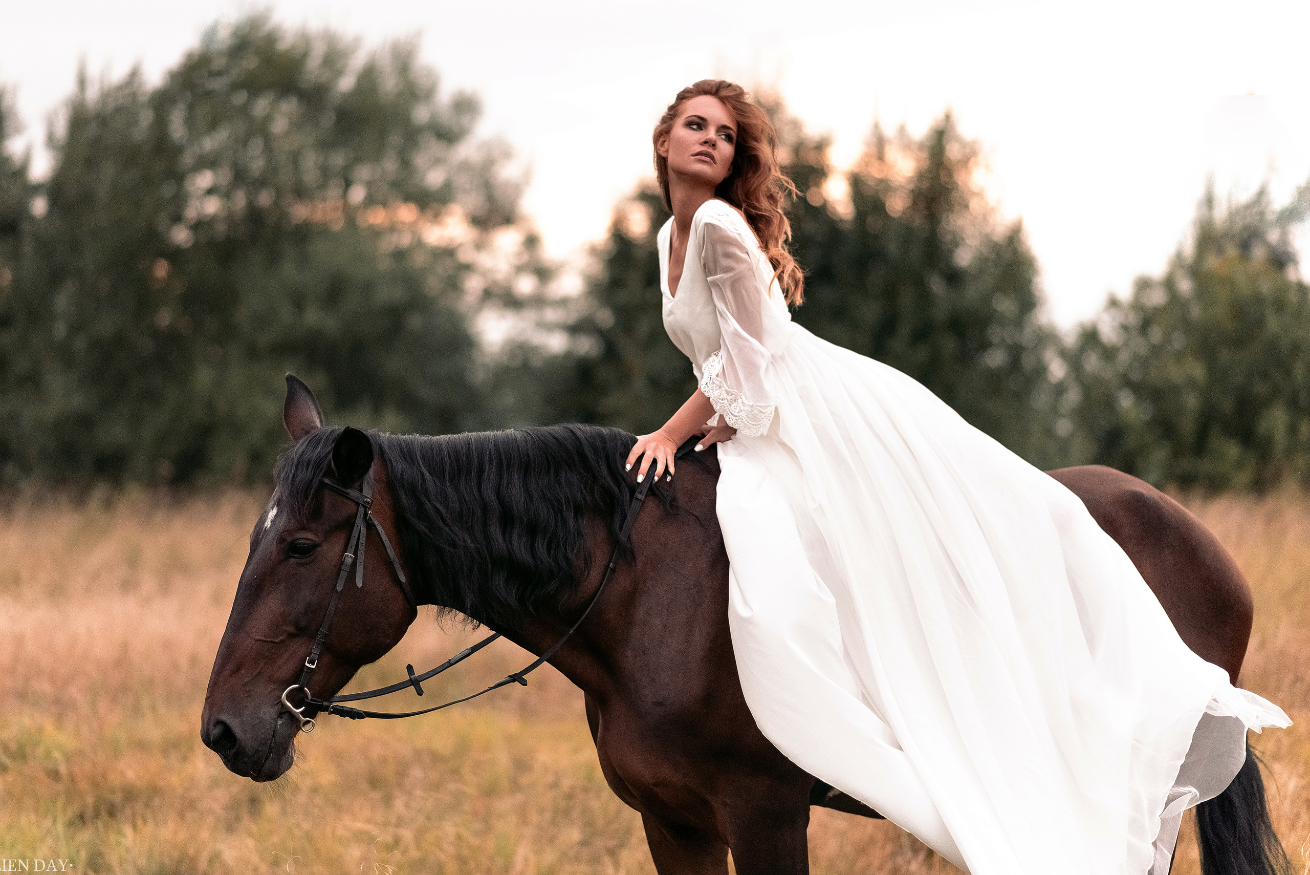 Длинное свадебное платье в стиле бохо