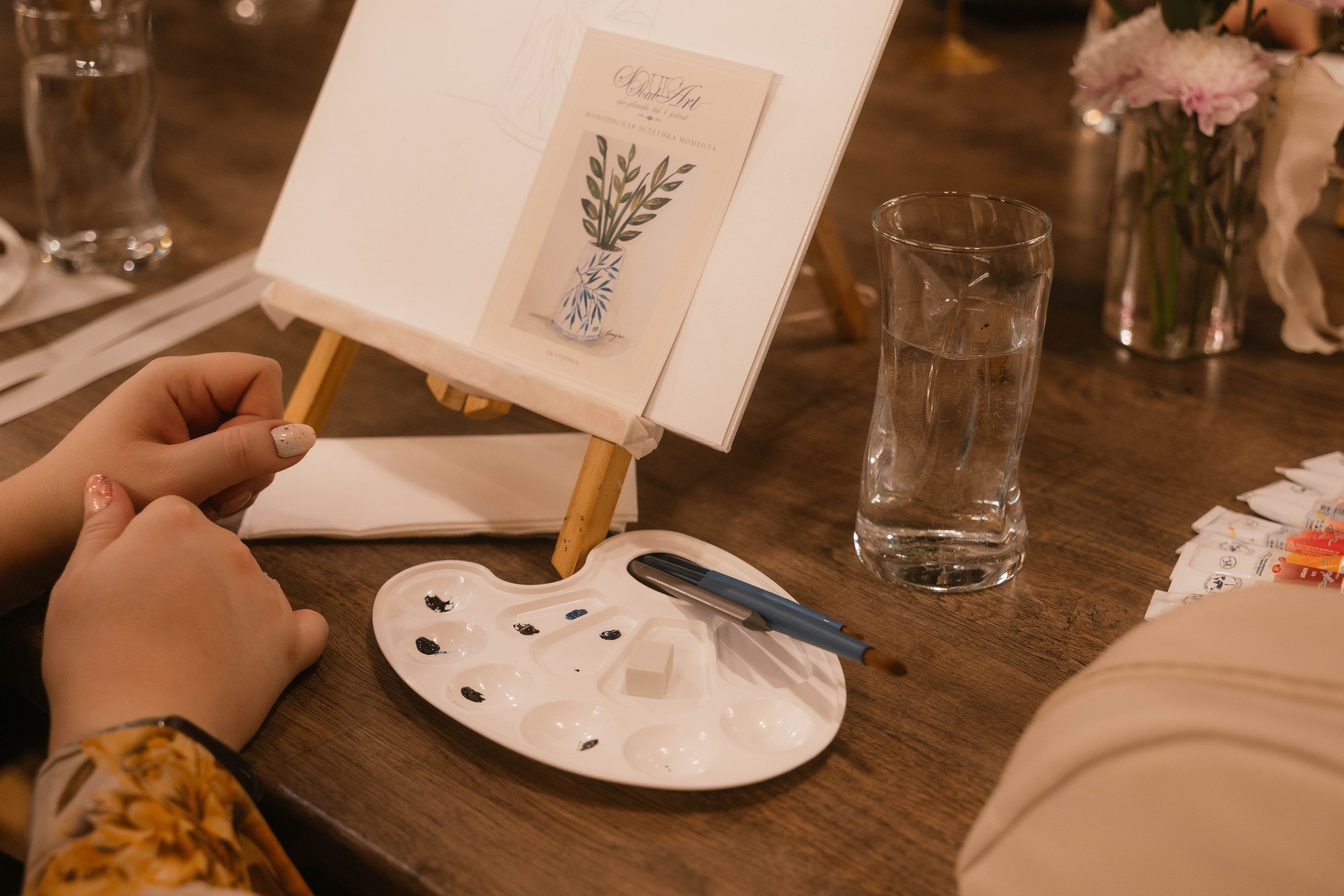 Мастер-класс по рисованию на день рождения. Свадебный, семейный фотограф в Рязани Лена Брант