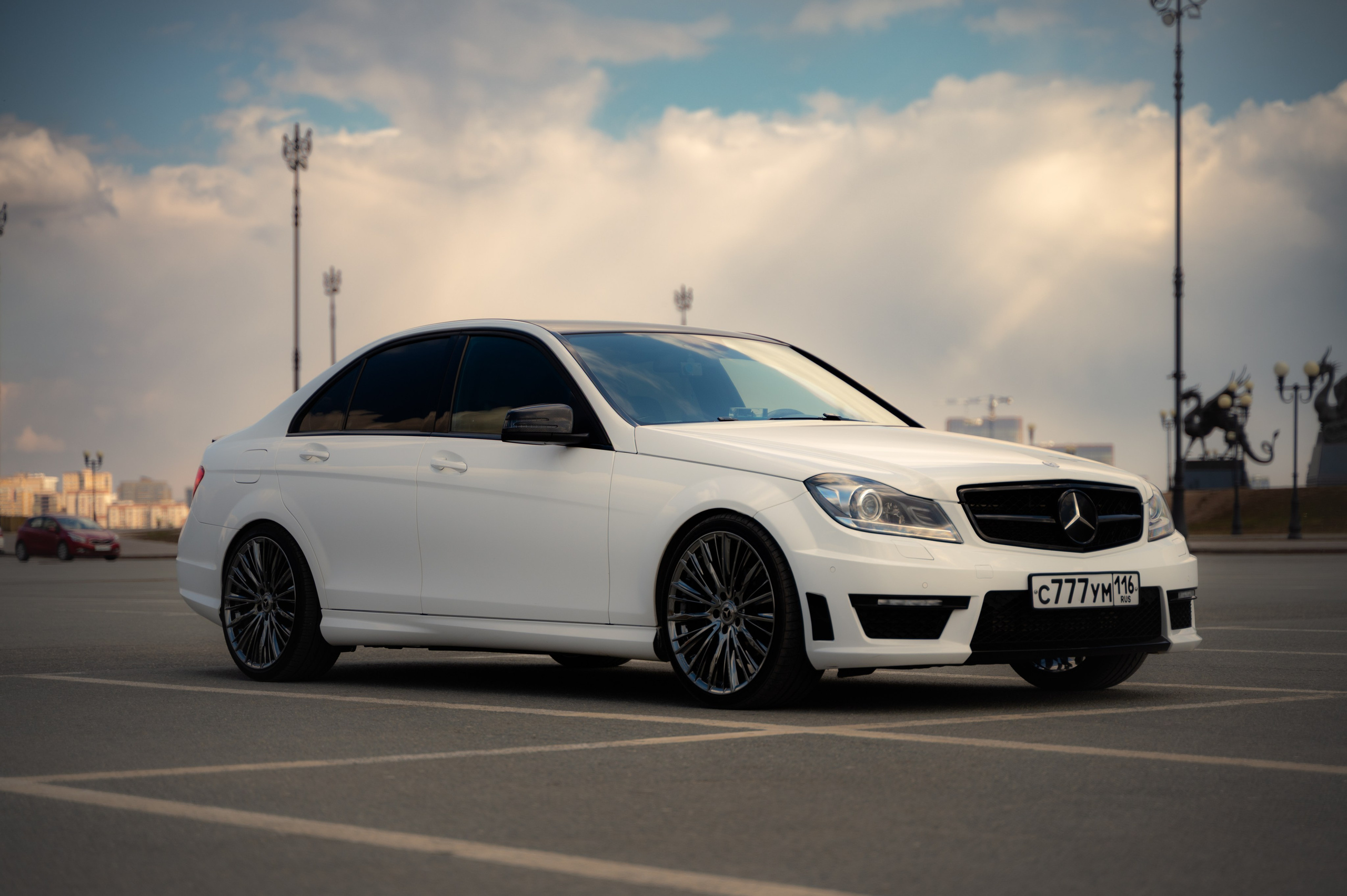 Автомобильная фотосъёмка Mercedes-benz c63 amg. Фотограф/видеограф Богдан Голованов