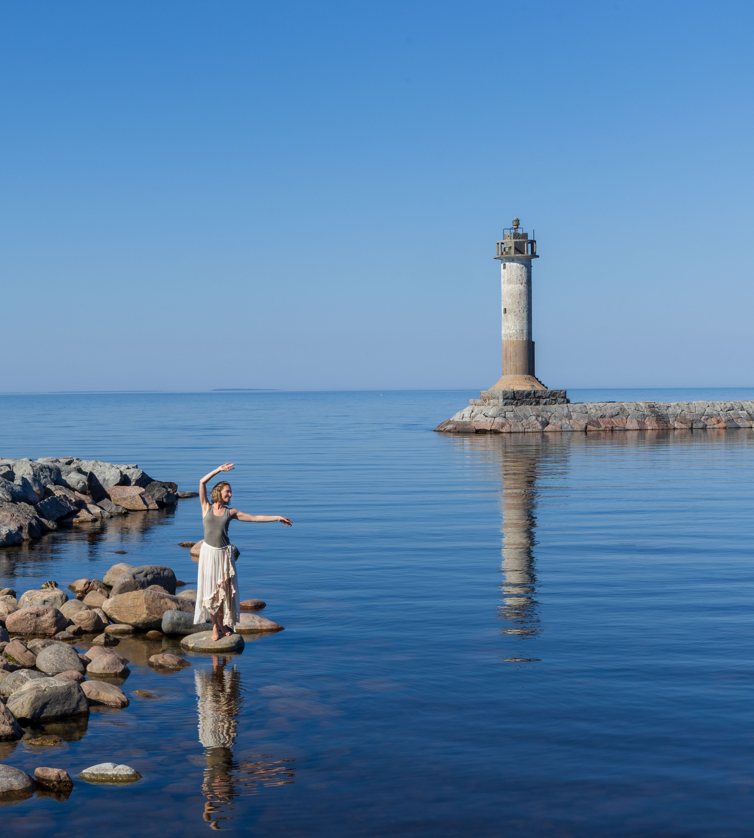 Юля на маяке. Портретный и семейный фотограф Санкт-Петербург