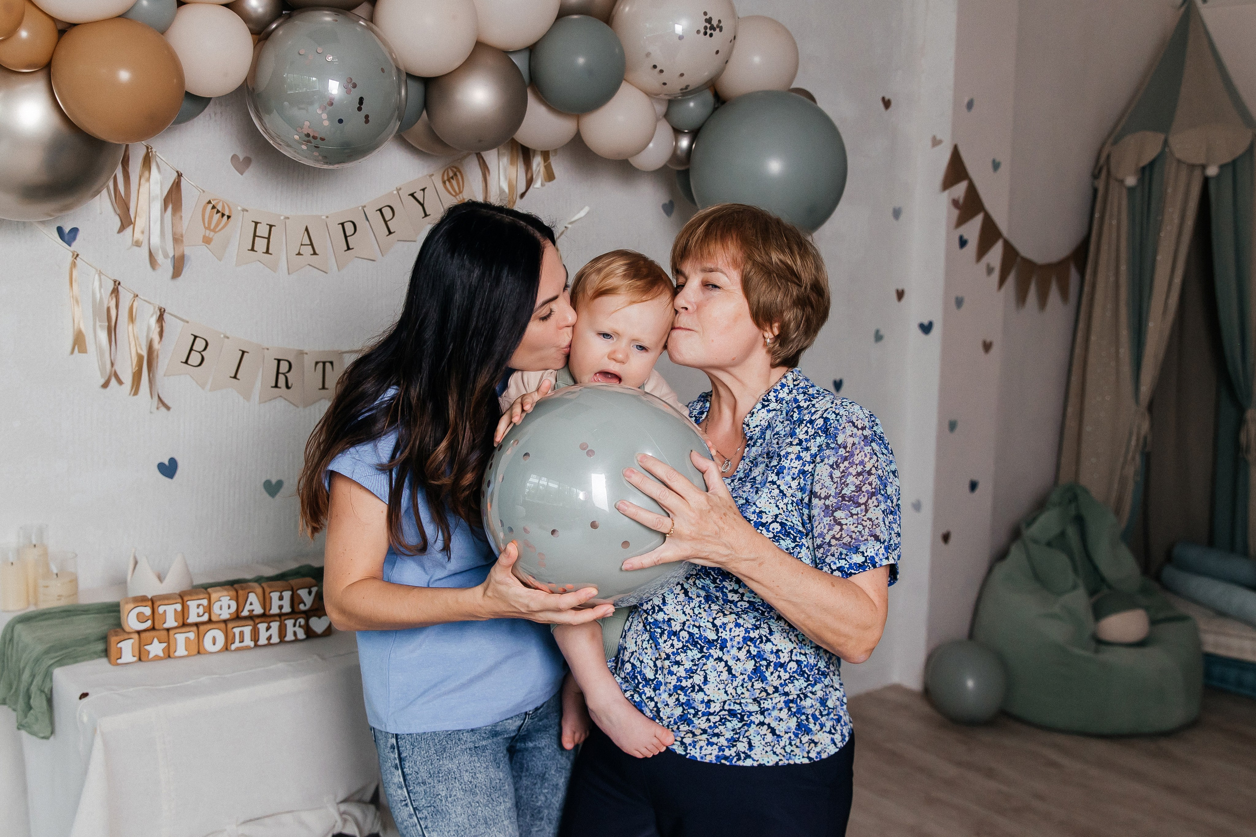 Фотосессия на 1 годик, детская фотостудия Кемерово