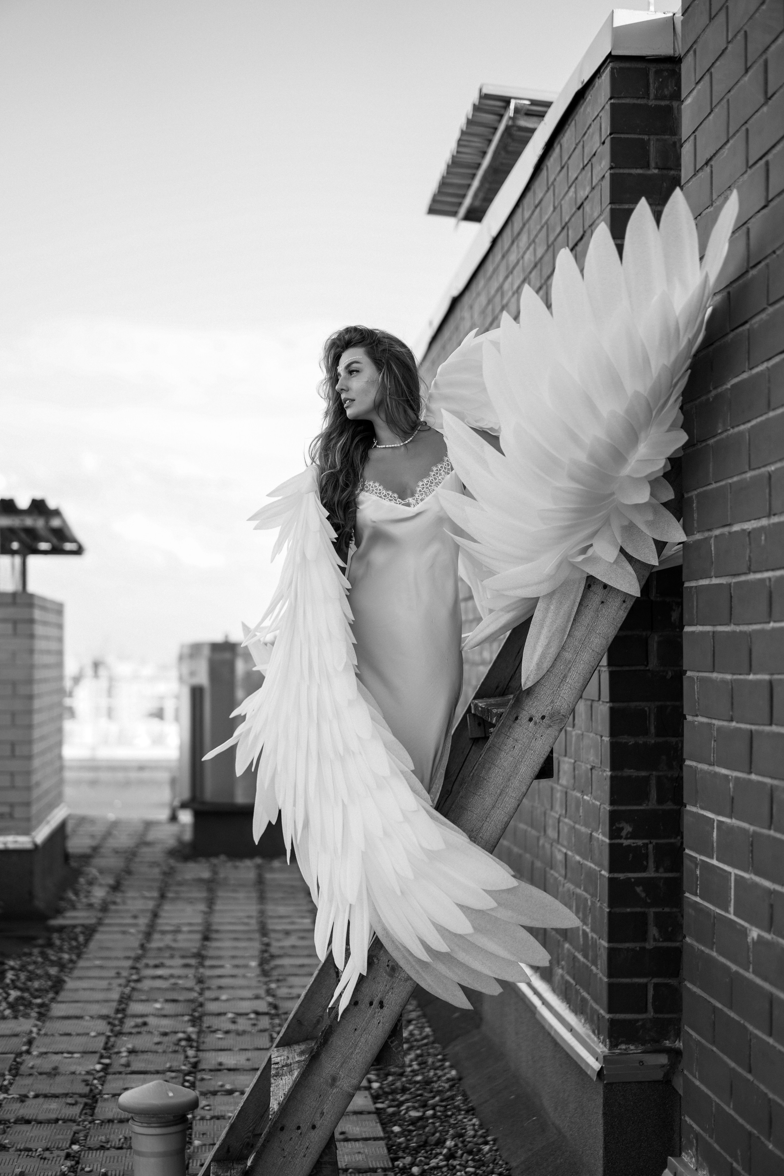 Алина. Ангел на крыше. Портретный фотограф Алёна Счетчикова