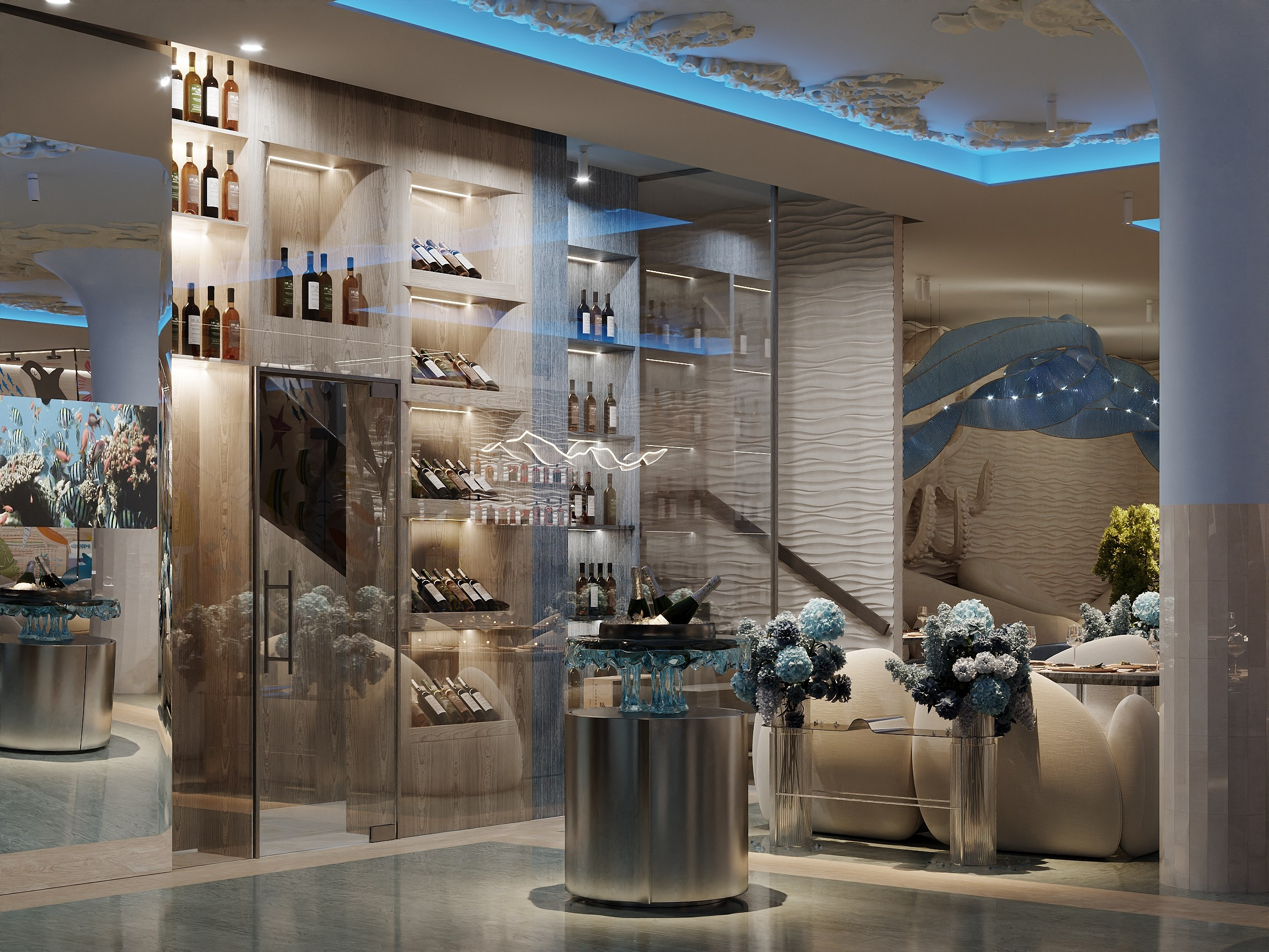 Ресторан Wine&crab, Барвиха. 3D визуализатор в Москве Сердюк Владислав