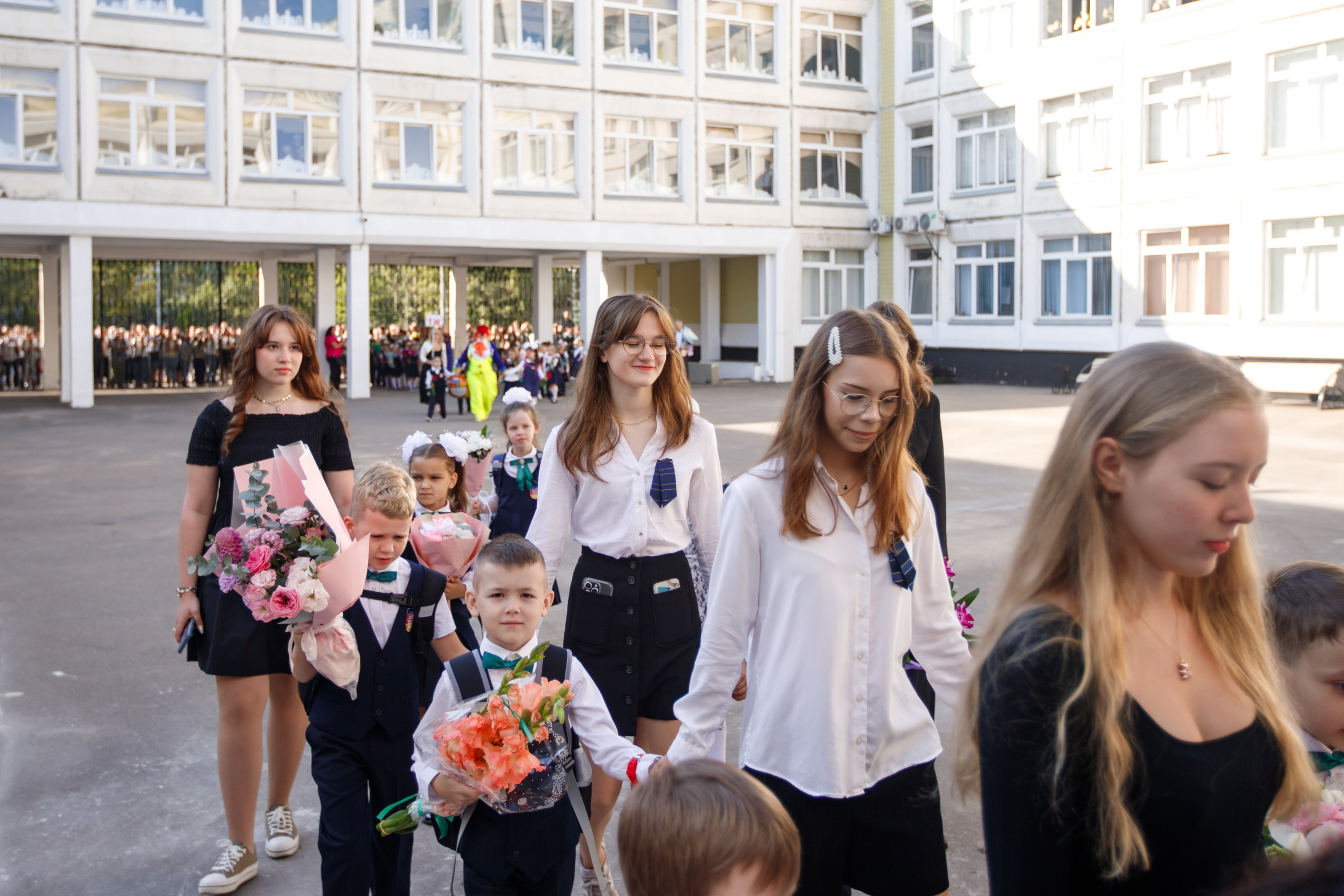1 сентября / 1 класс / Гимназия № 1558 / г. Москва. Детский и семейный фотограф Мария Киселёва. Москва