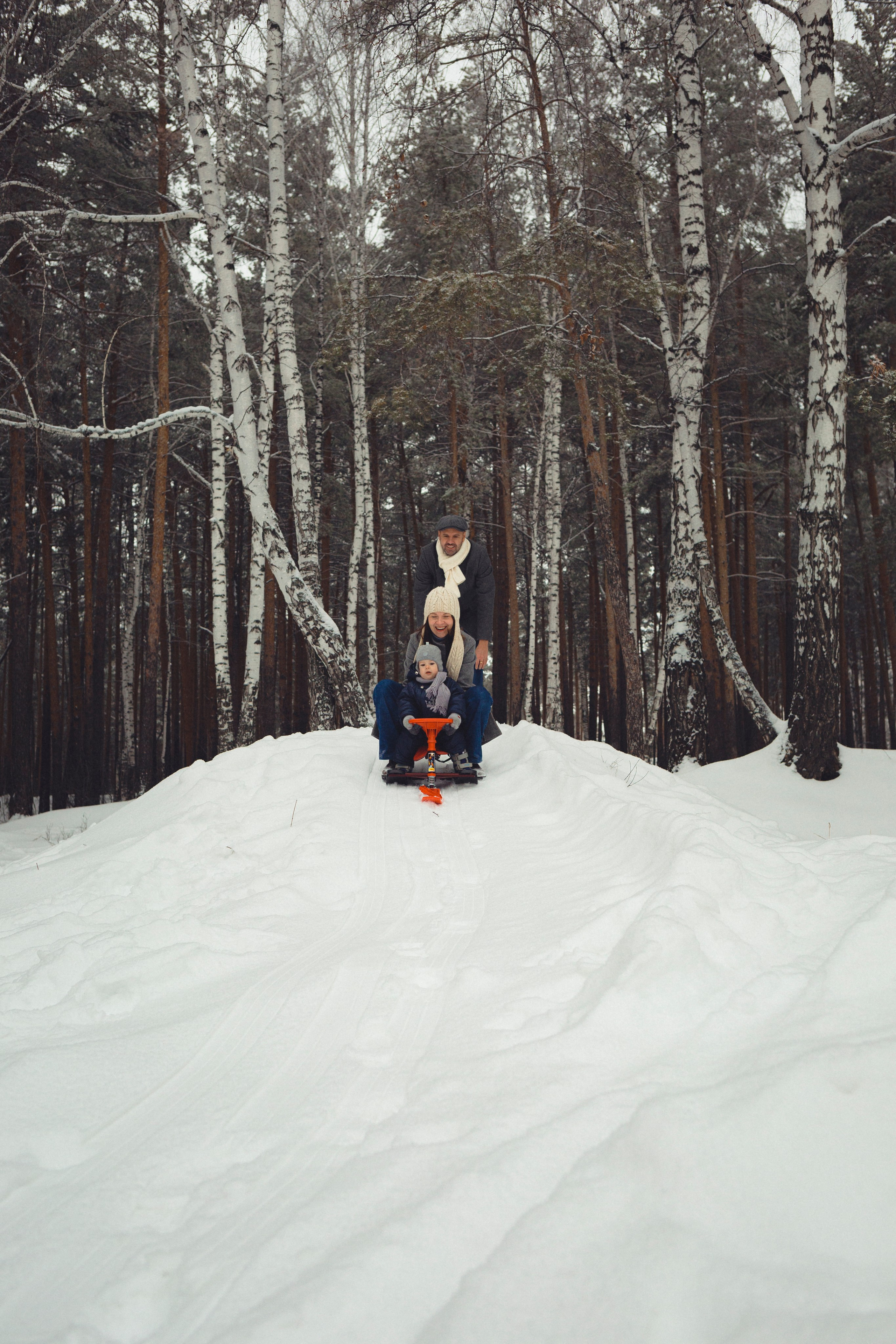 Семейная фотосессия в зимнем лесу. Марина Рерих — портретный фотограф в Екатеринбурге