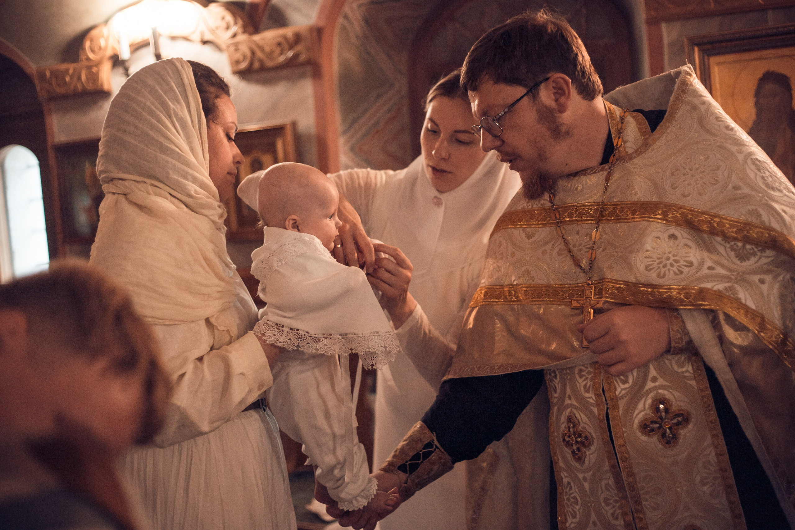 Крещение Полины в Спасо-Преображенском Воротынском женском монастыре