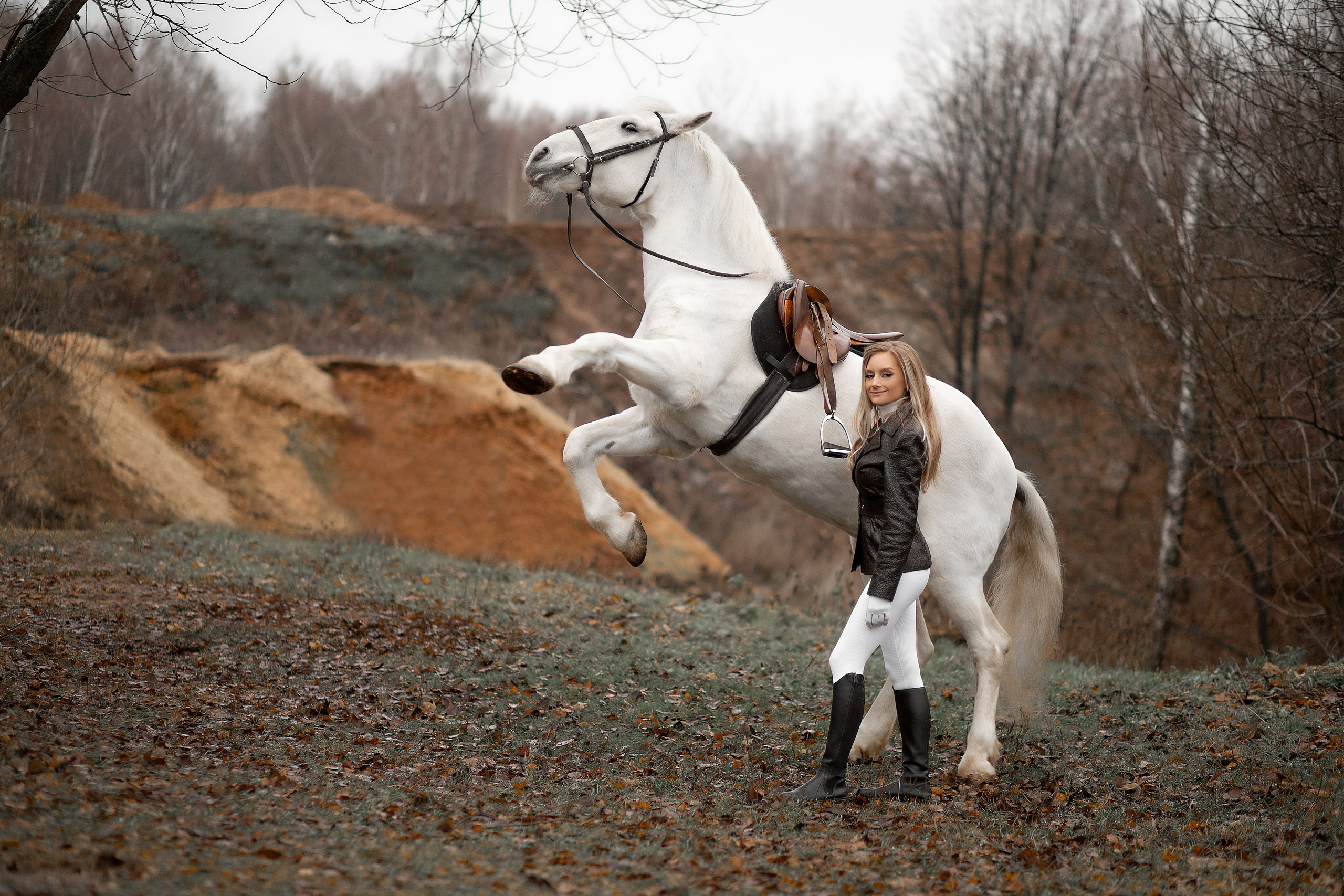 Галина и Воробей. Фотосессия с лошадьми в Нижнем Новгороде