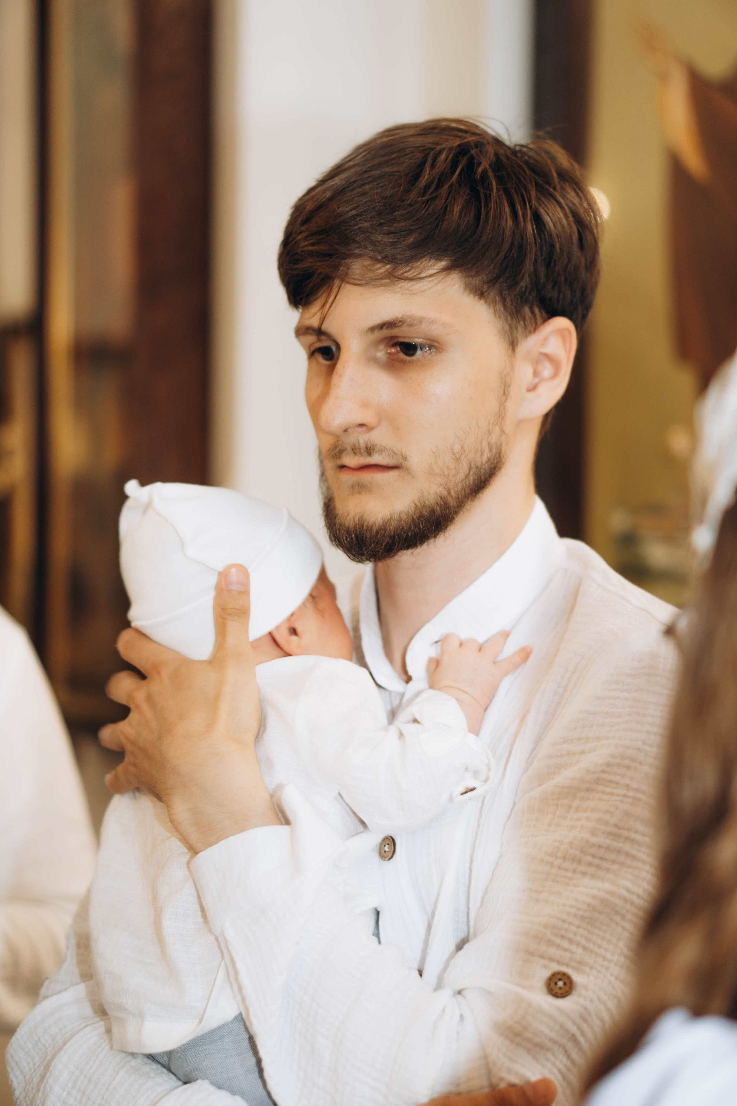 Крещение Тихона Церковь Почаевской иконы Божией Матери в Салтыковке. Фотограф Москва Валерия Веденина