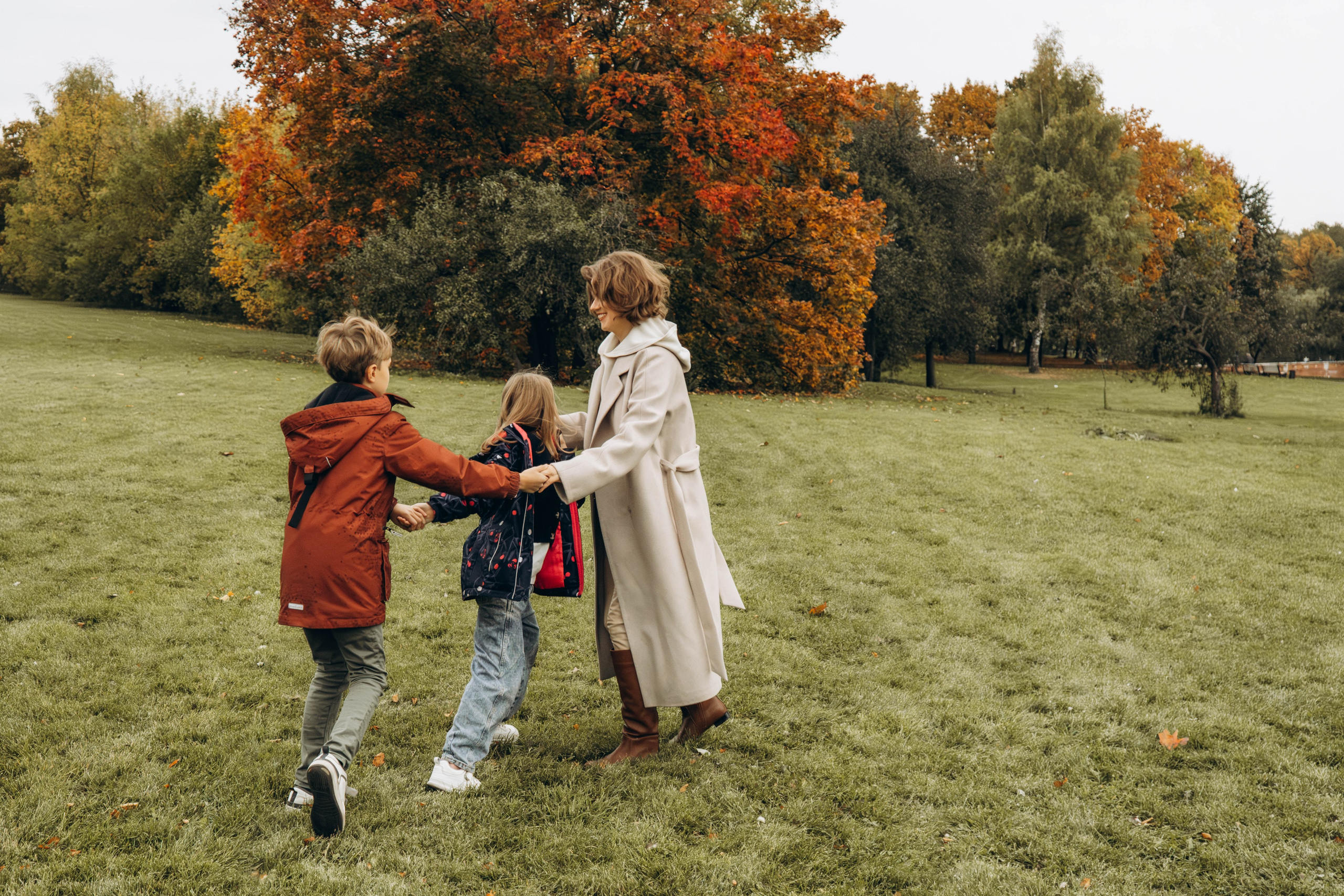 Осенняя семейная съемка в парке Царицыно. Фотограф Москва Валерия Веденина