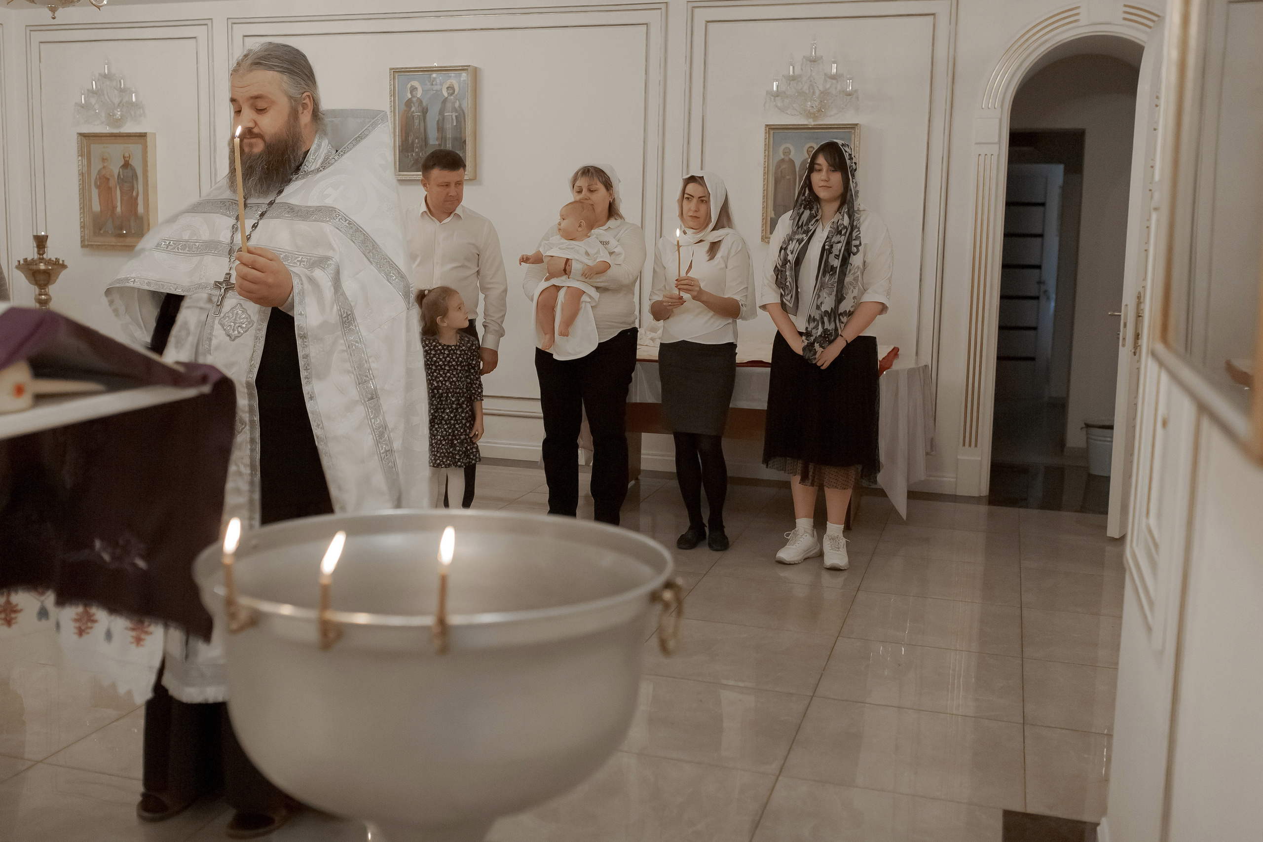 Крещение Софии. Фотограф на Крещение и Венчание в Ташкенте