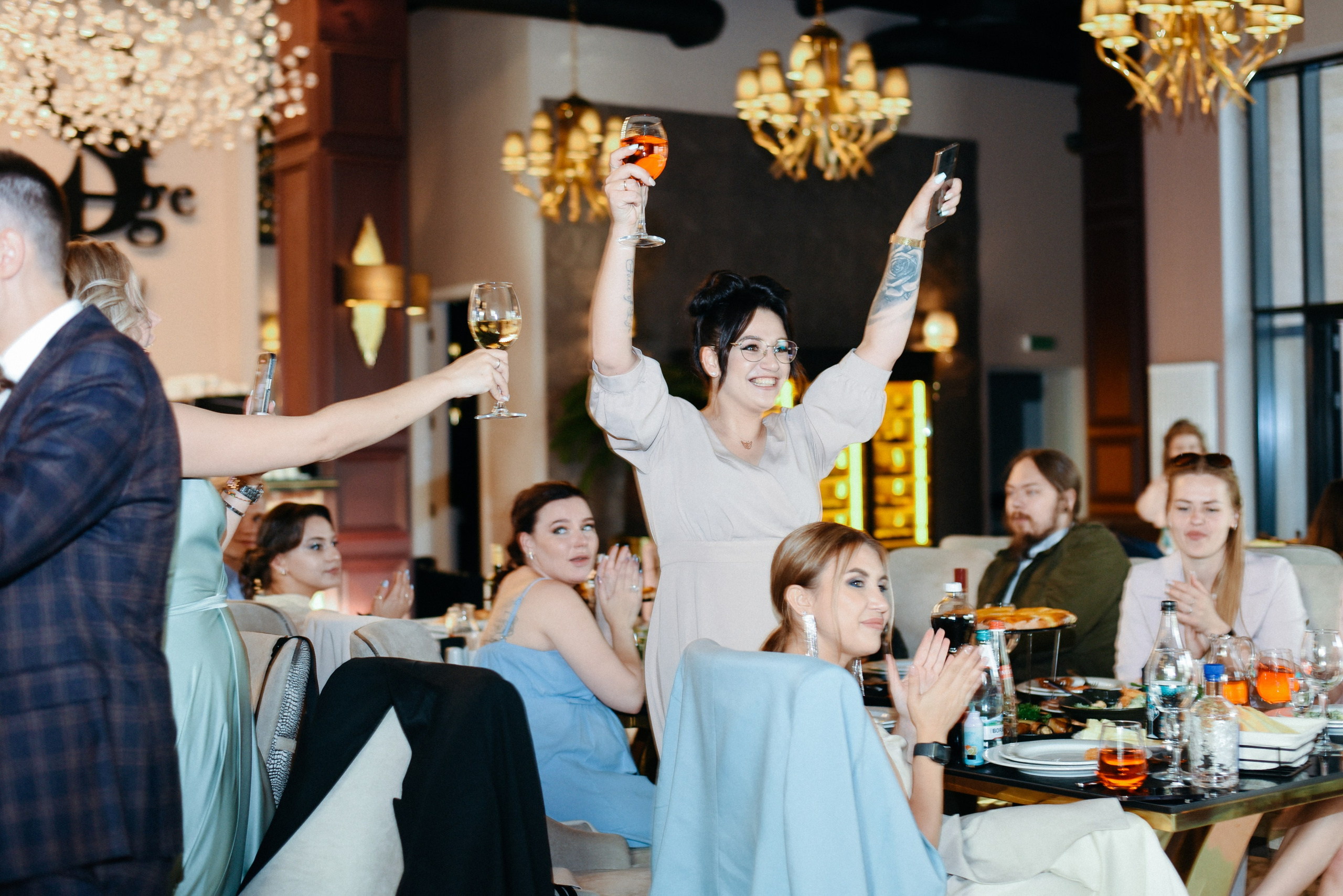 Виктор и Ангелина Банкет на 100 гостей Ресторан Segreto. Фотограф Лола Волна, город Москва