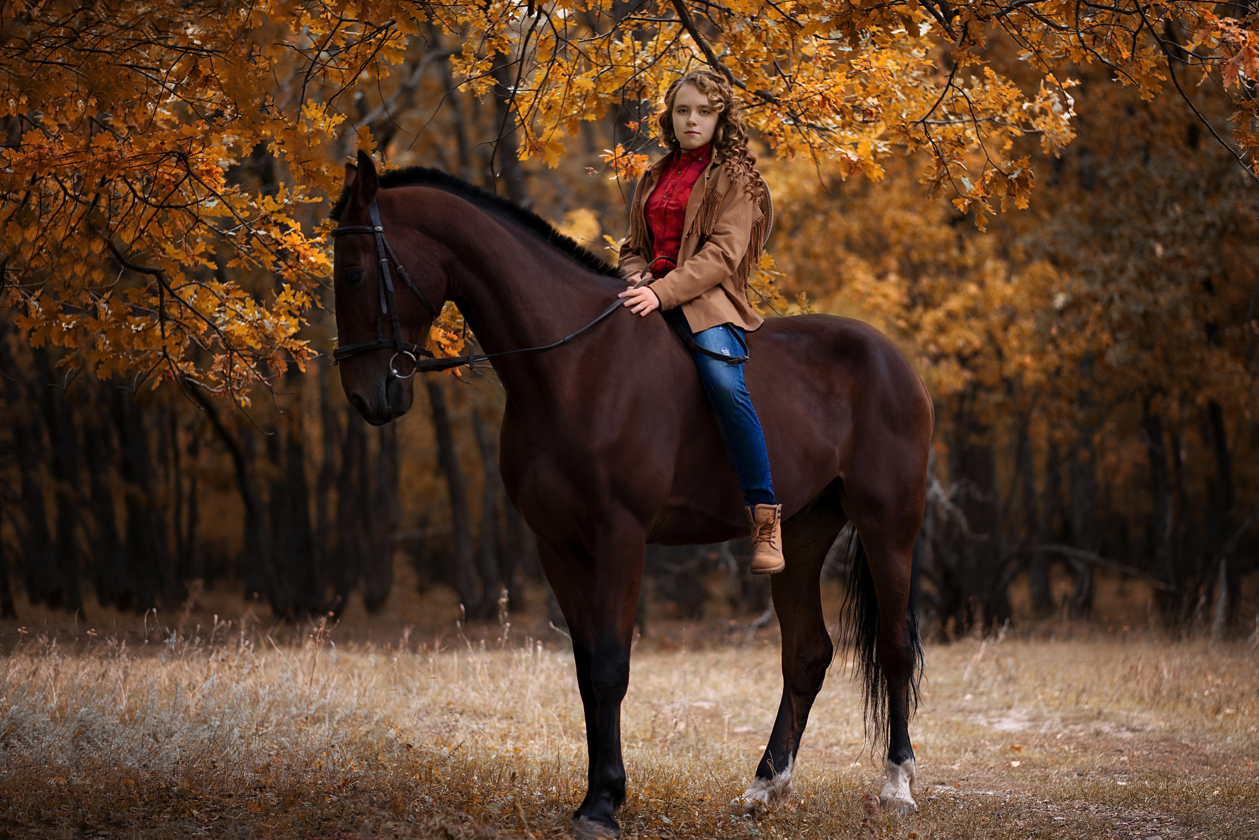 Ангелина и Финист. Конный фотограф в Саратове Юлия Иванова