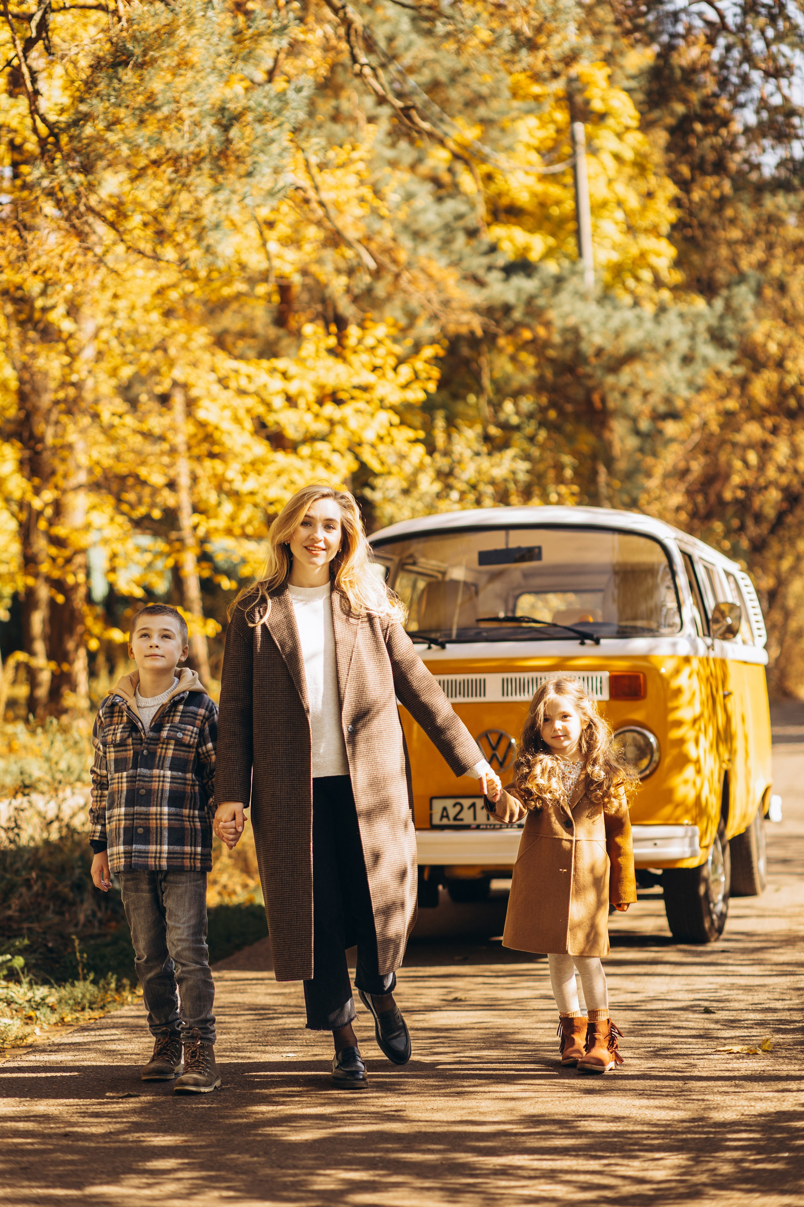 Ретро автобус. Свадебный и семейный фотограф Москва и Московская область