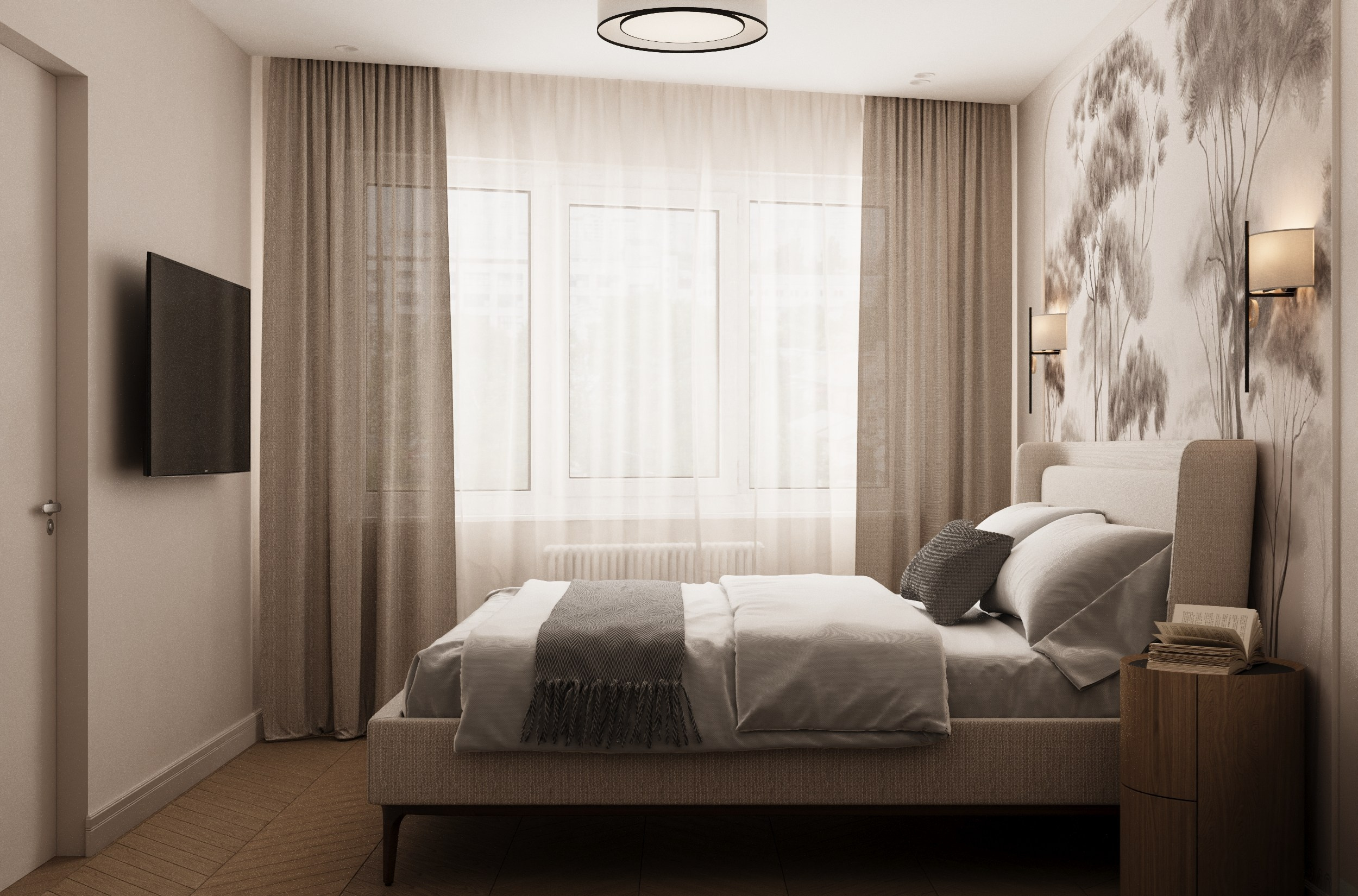 Квартира по ул. Гастелло 54.5 м². Дизайнер интерьера квартир и частных домов в Казани