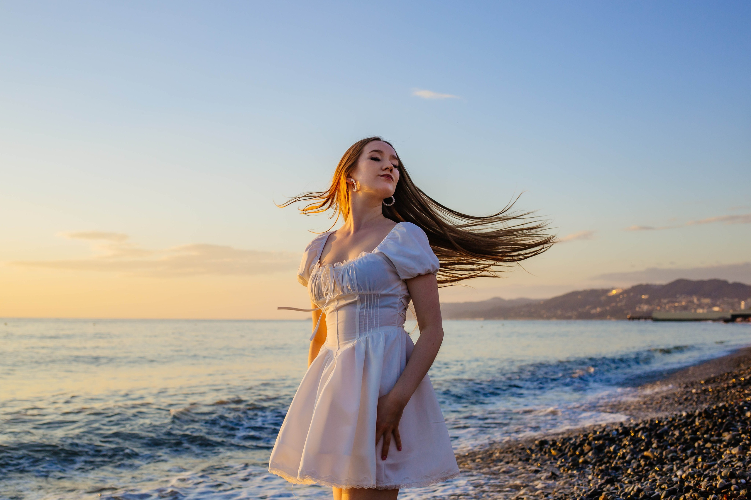 Фотосессия на пляже Ривьера в Сочи. Фотограф Сочи Адлер. Солькаева Анастасия