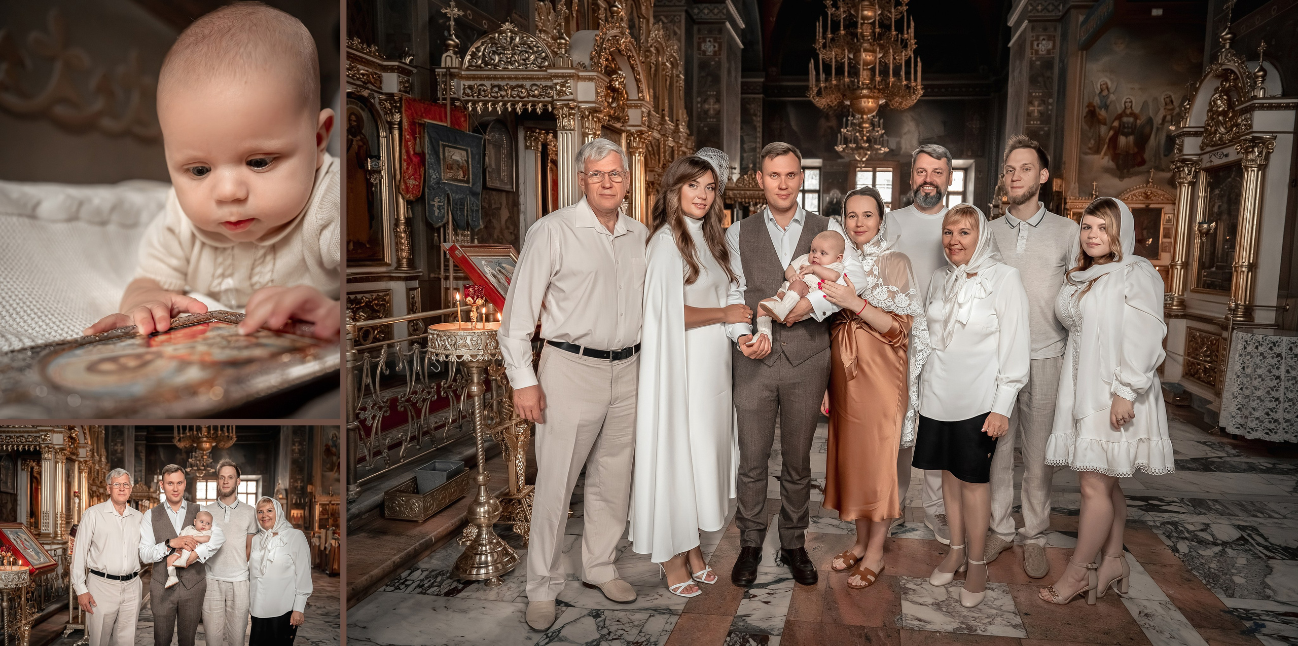 Крещение Сашеньки в Храме Воскресения Словущего в Даниловской Слободе