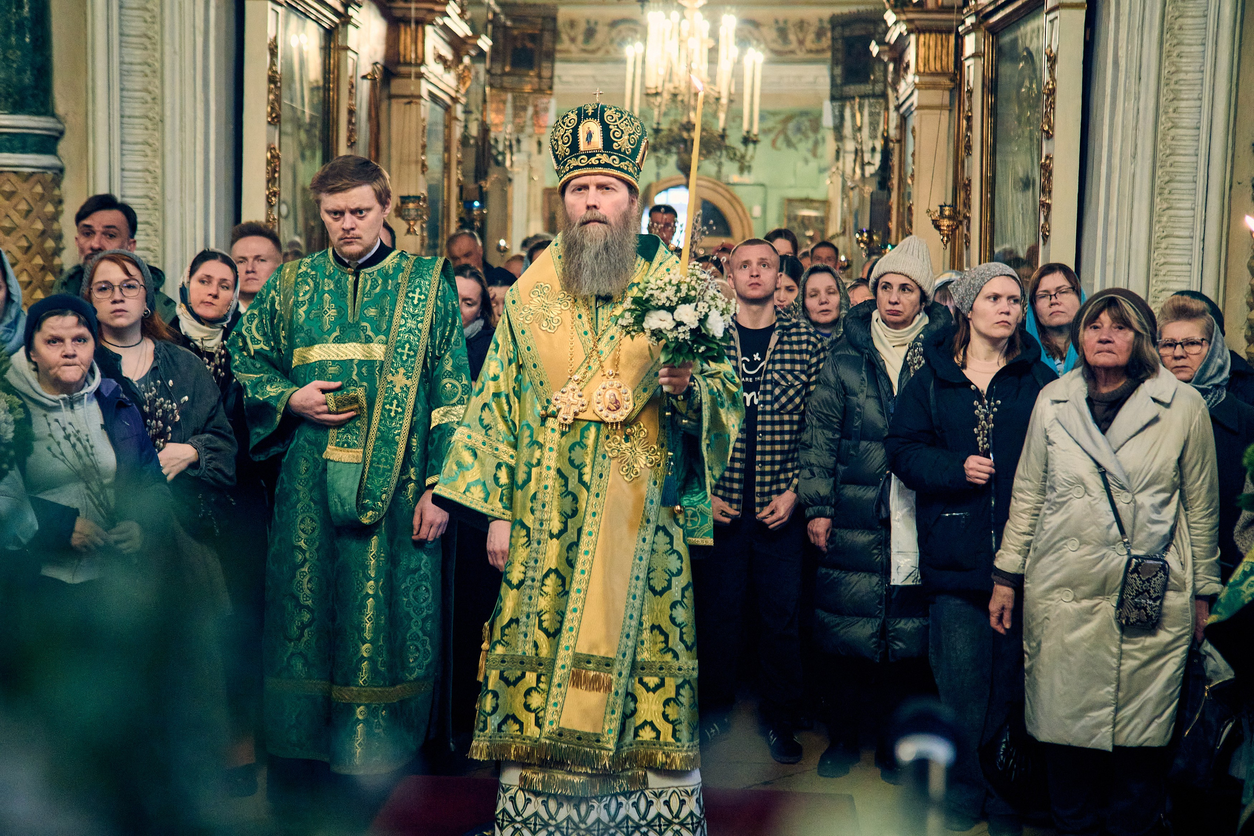 На всенощном бдении под Неделю ваий. DMITRY MOISEENKO — фотограф, художник, топ-стилист