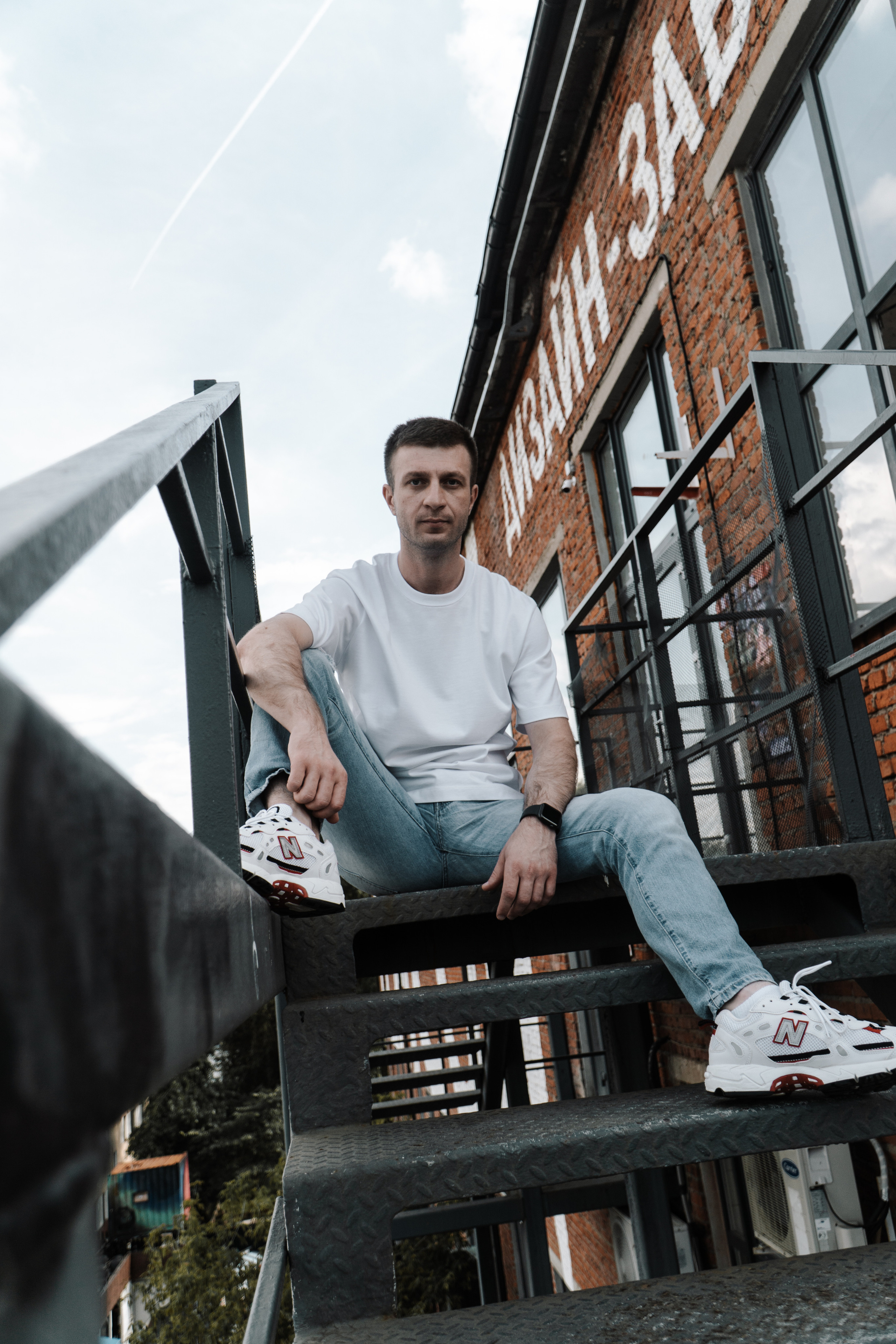 мужская фотосессия на циклораме