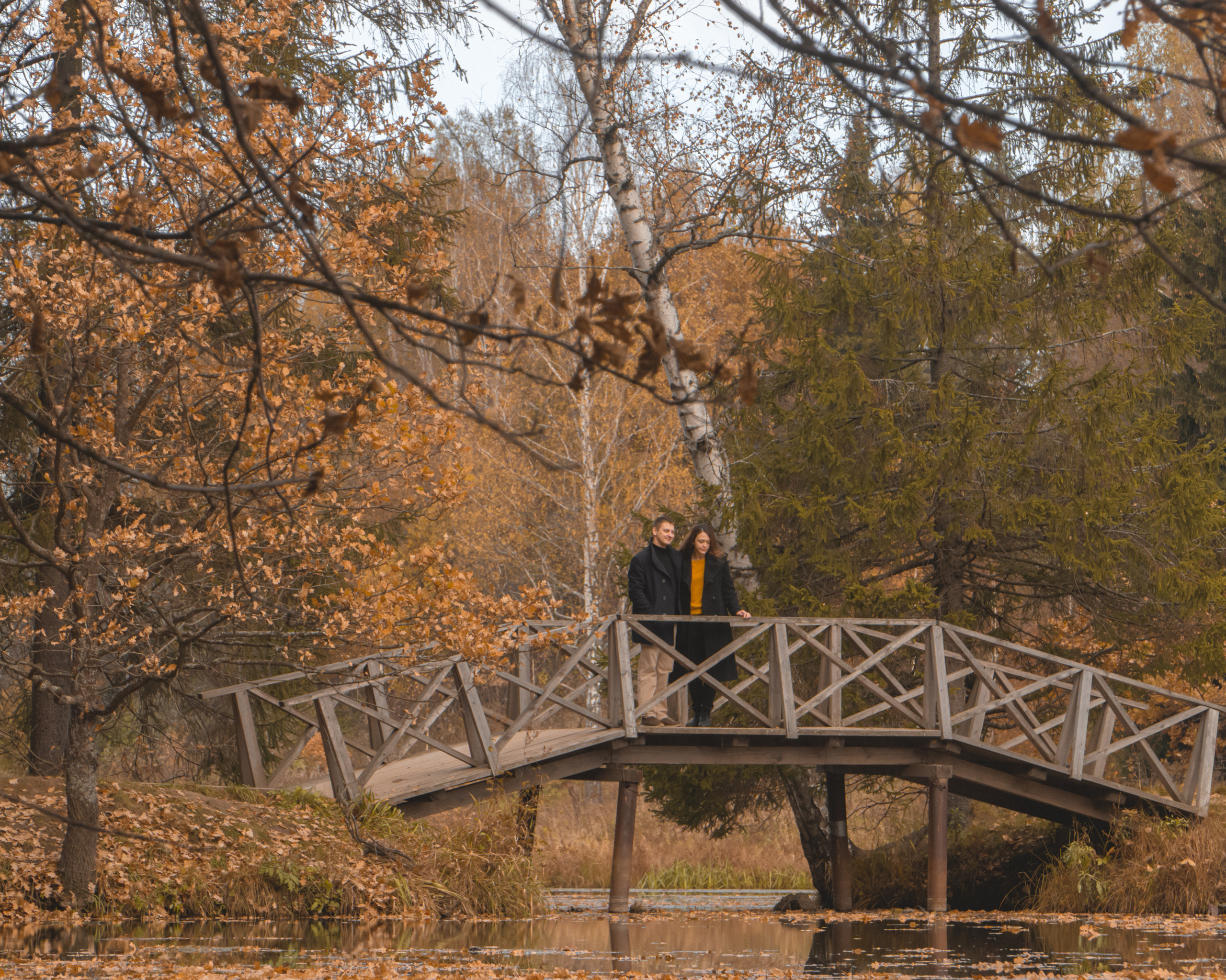 осенняя фотосессия в усадьбе