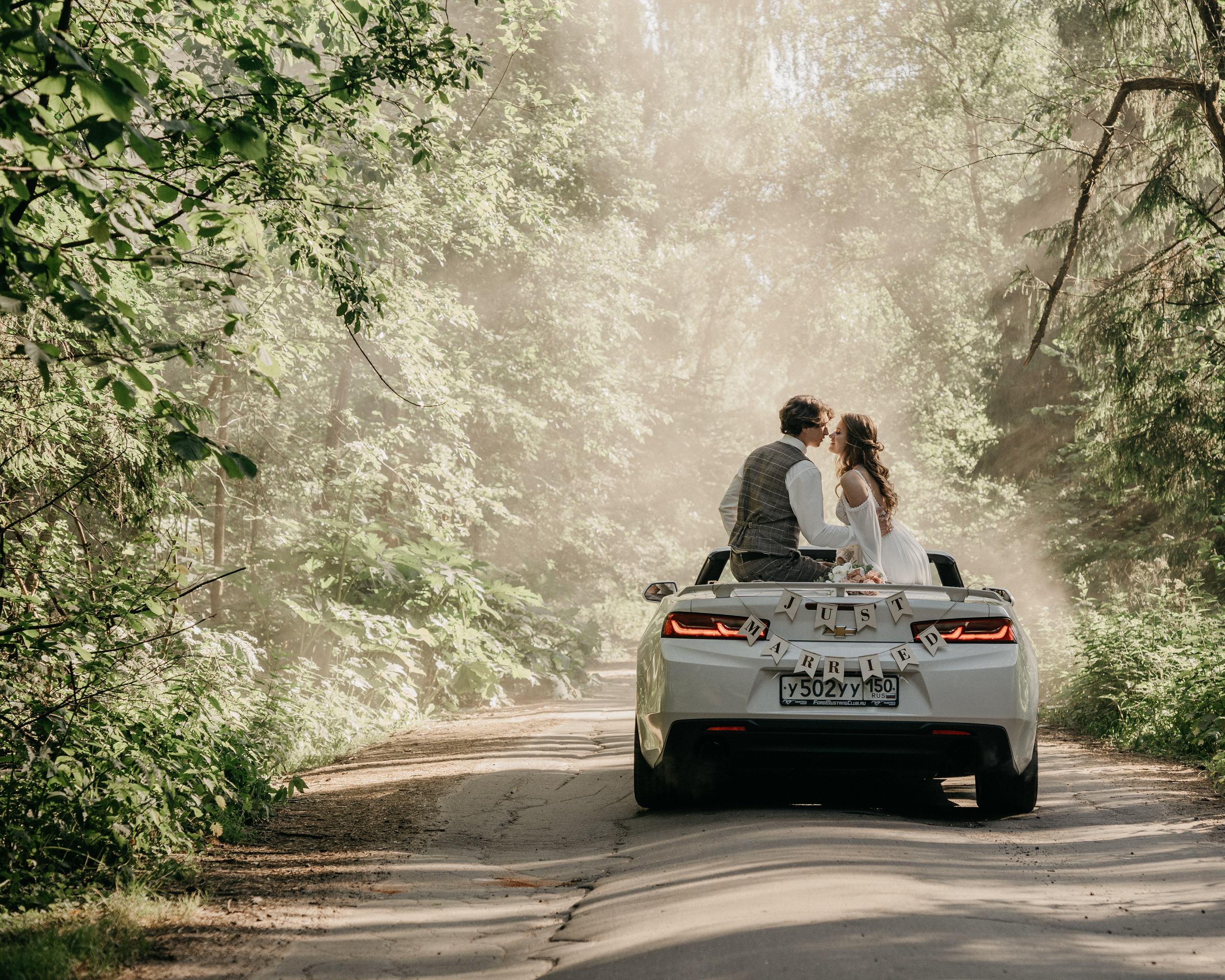 свадебная фотосессия на мустанге