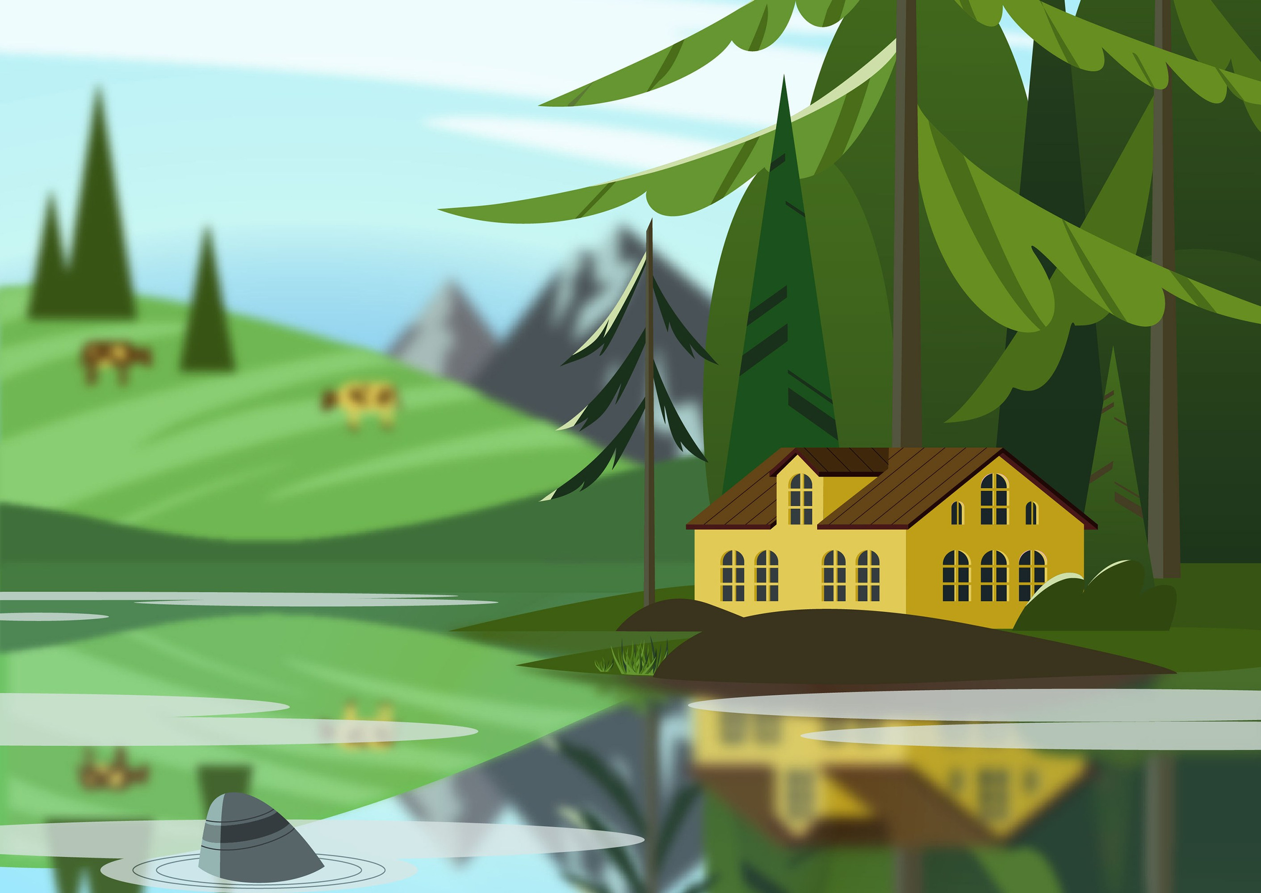 Фоны и предметы. Олеся Бакулина, графический дизайнер, иллюстратор