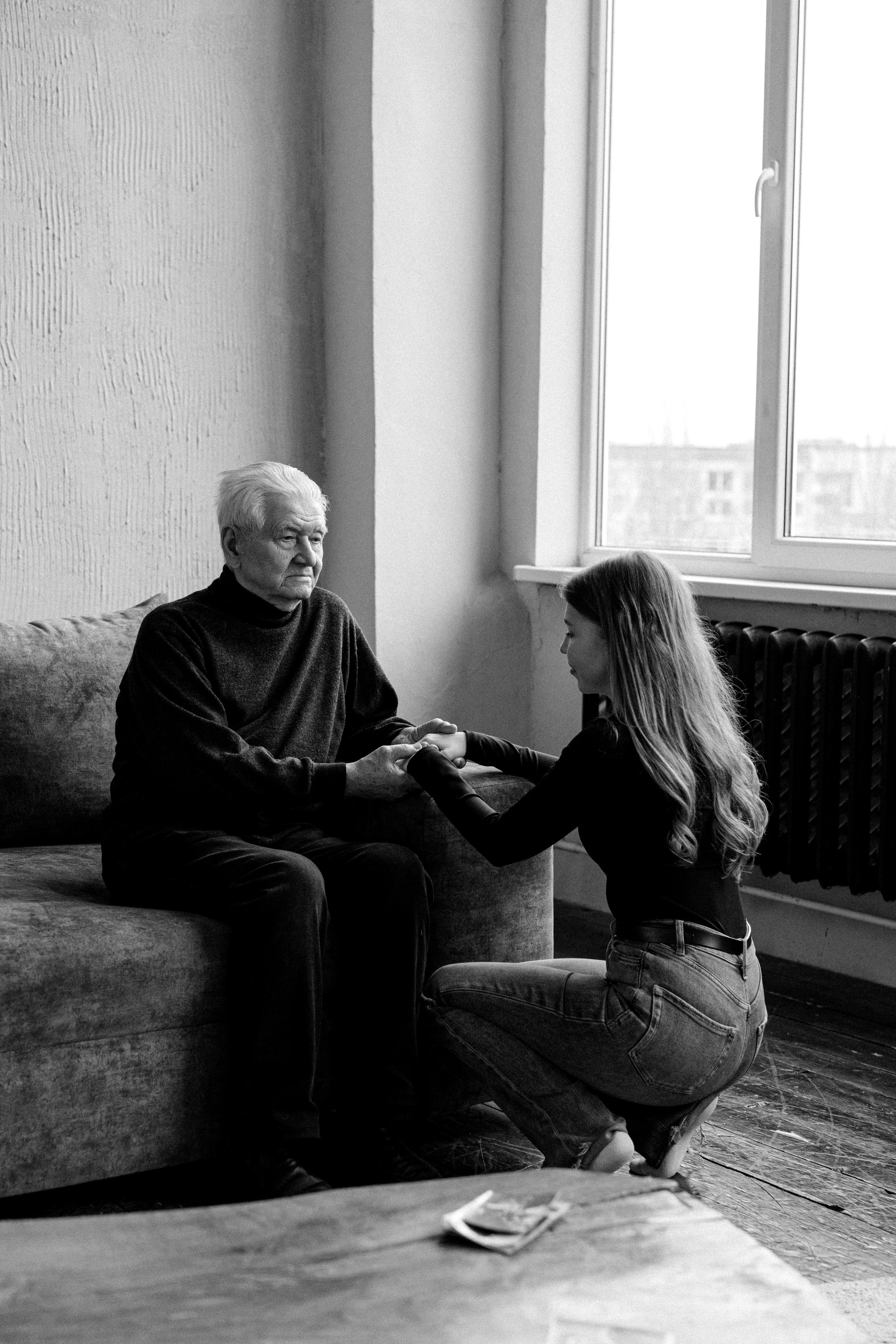 Анастасия и дедушка. Свадебный и семейный фотограф в Калининграде Анастасия Гриценко