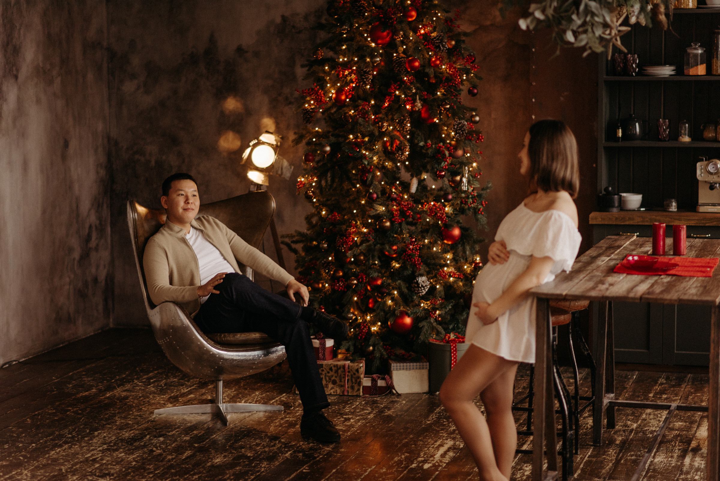 новогодняя фотосессия в ожидании чуда