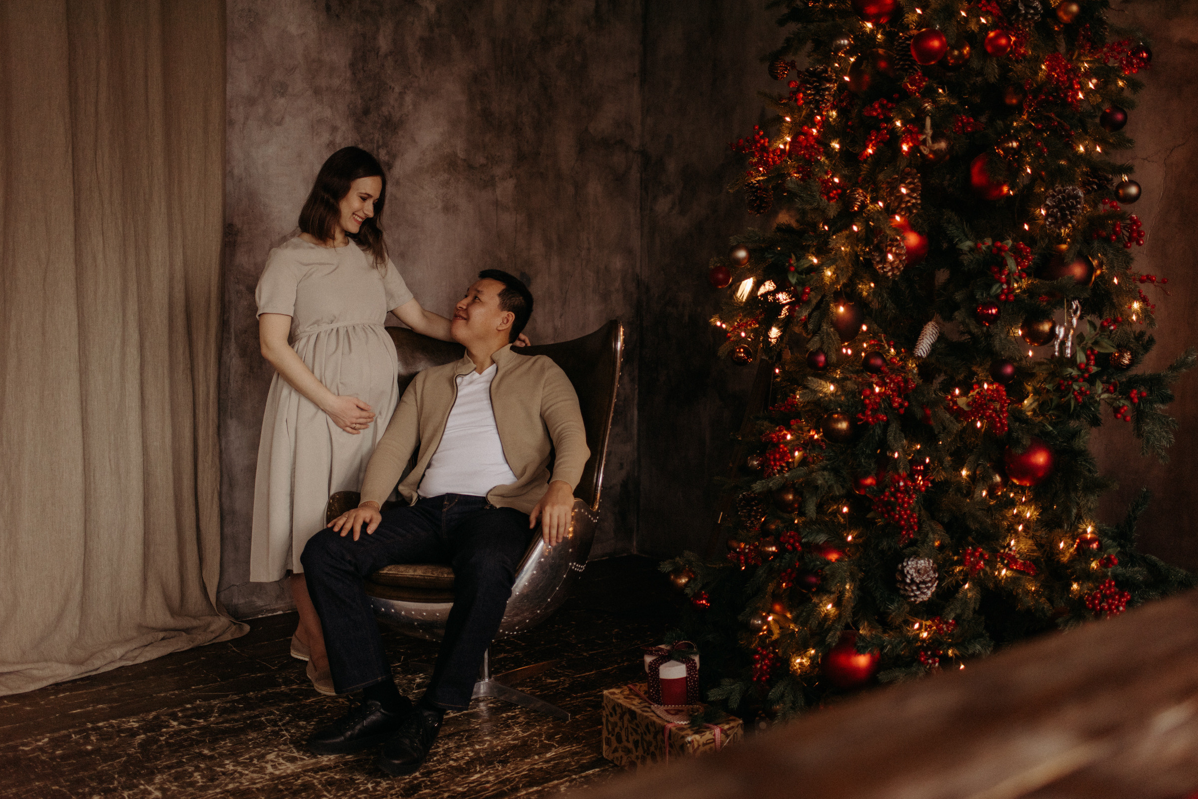 новогодняя фотосессия в ожидании чуда