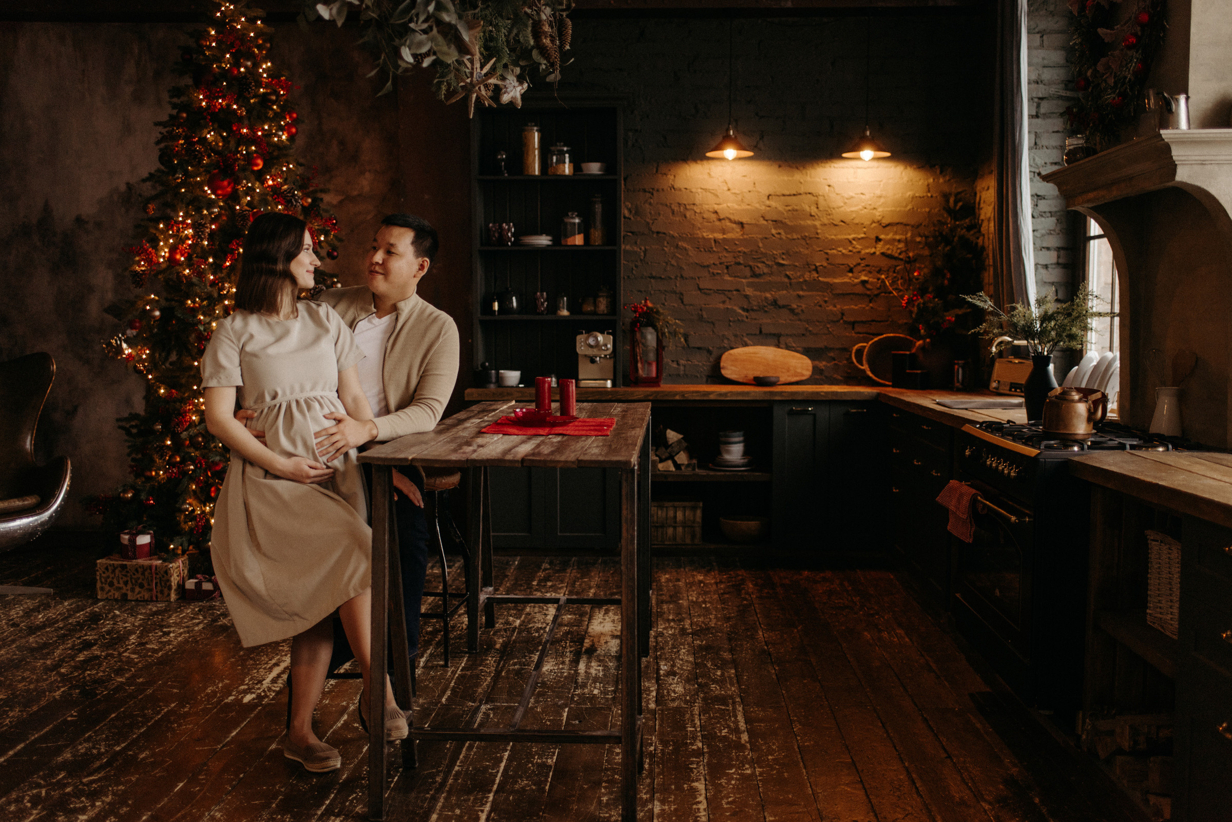 новогодняя фотосессия в ожидании чуда