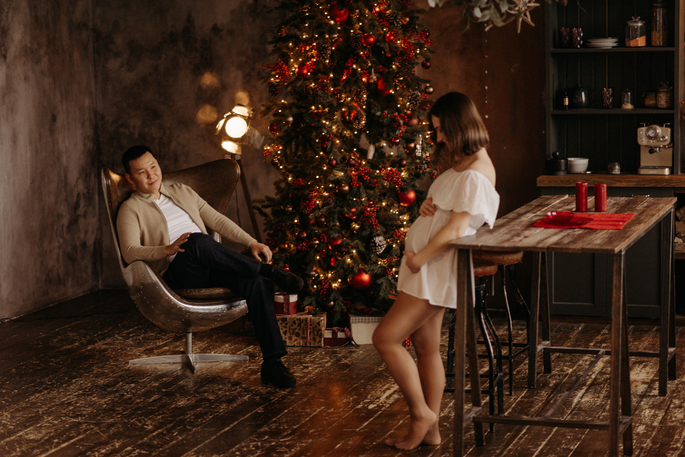 новогодняя фотосессия в ожидании чуда