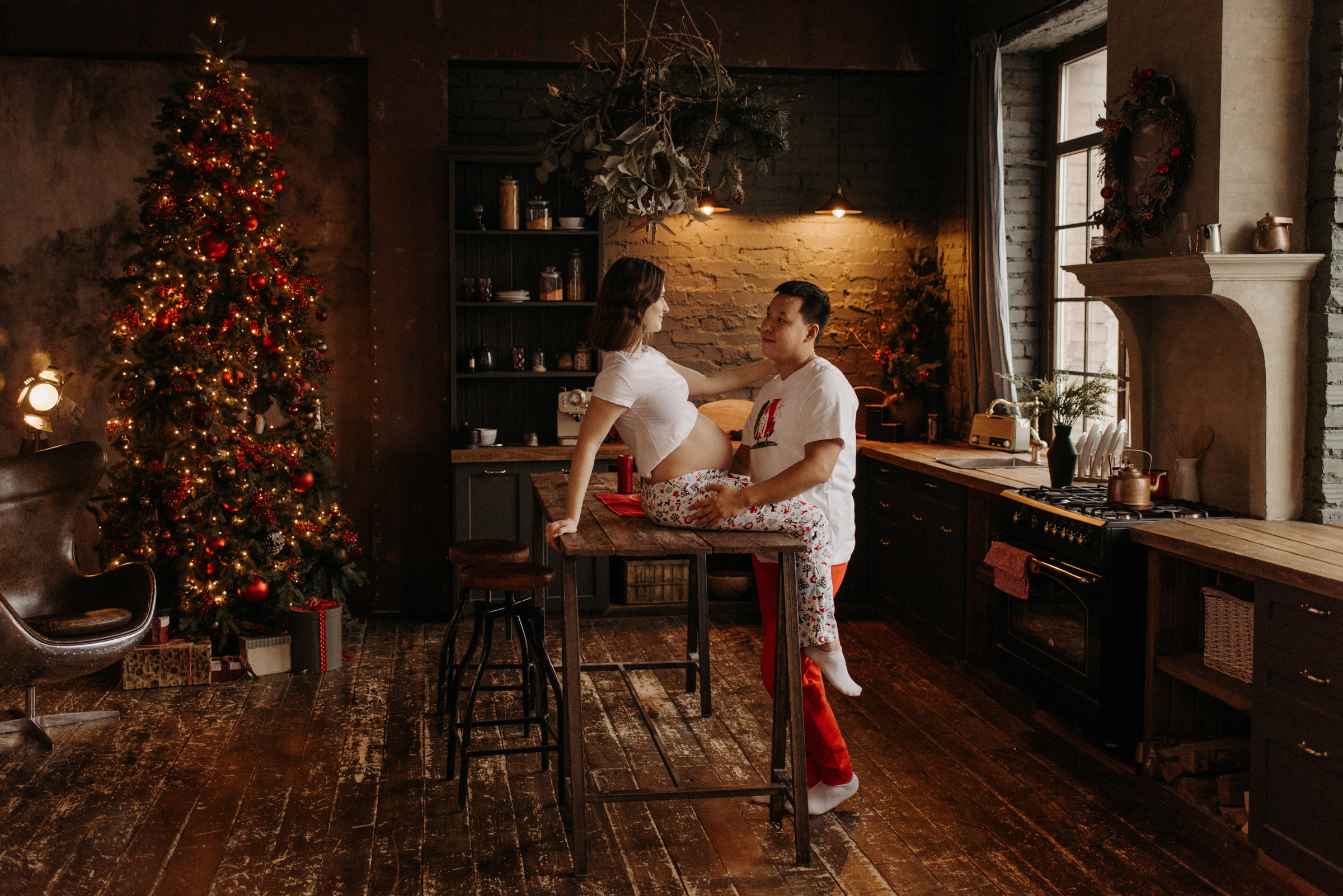 новогодняя фотосессия в ожидании чуда