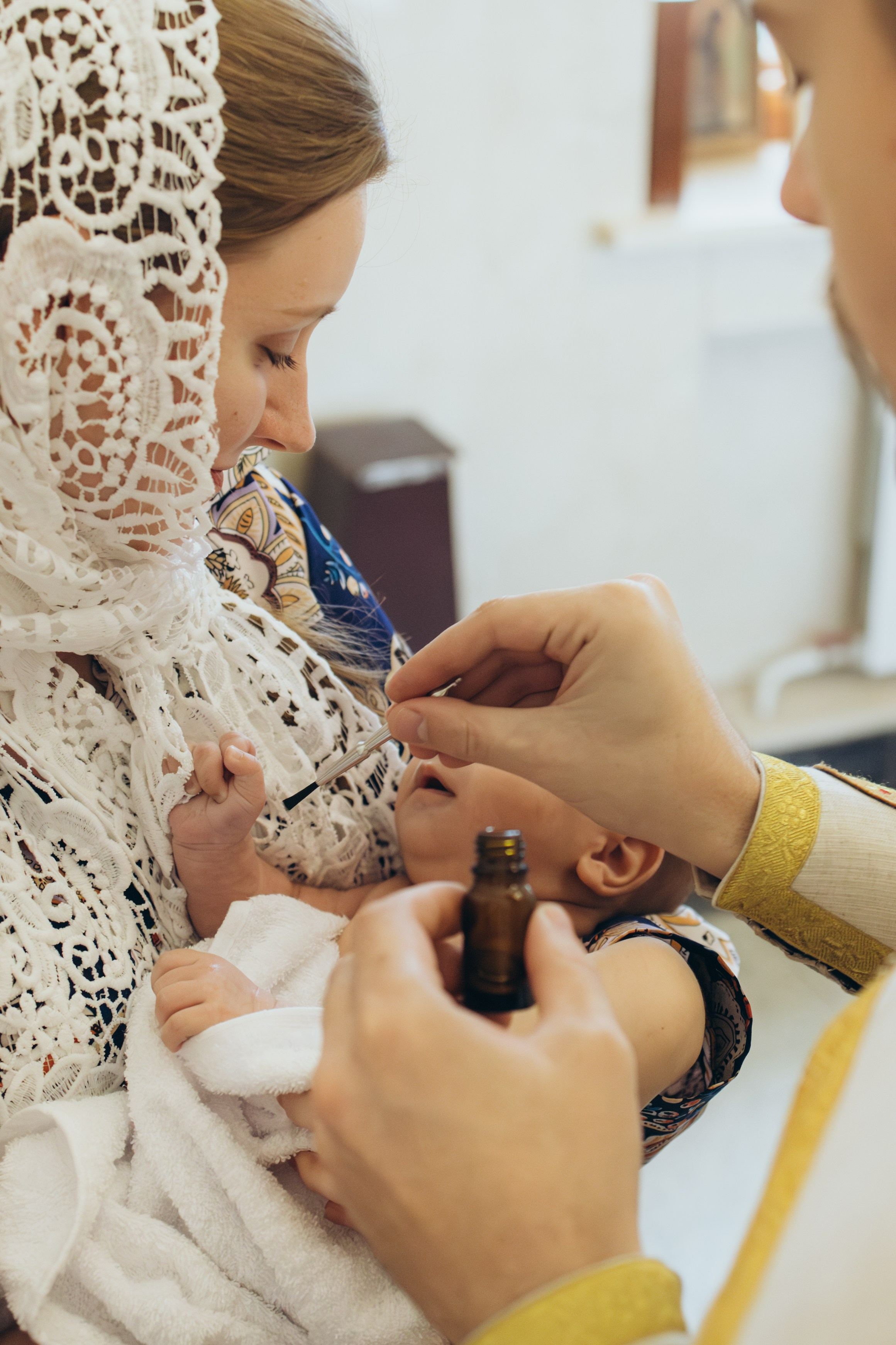 Крещение в православном храме. Семейный фотограф в Минске — Алина Тиханович