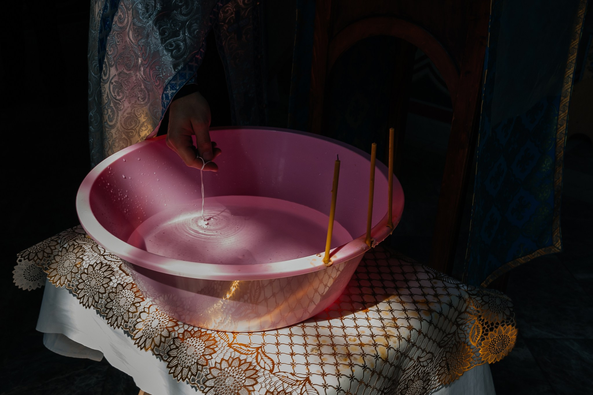 Крещение в храме. Свадебный и семейный фотограф из Санкт-Петербурга Климов Анатолий